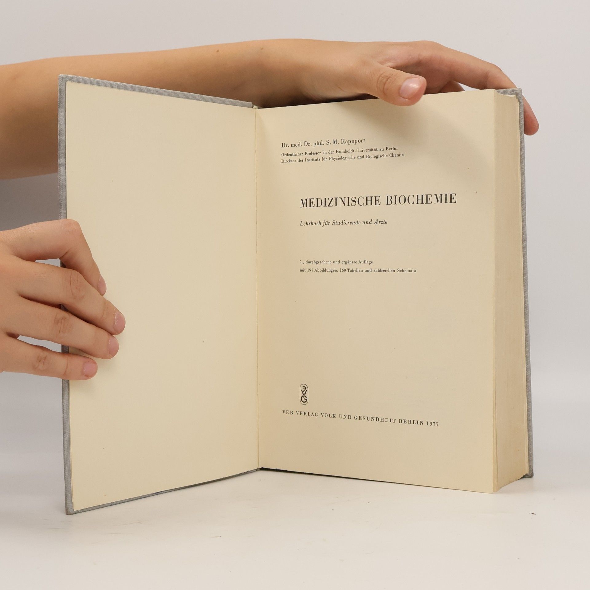 S. M. Rapoport Medizinische Biochemie