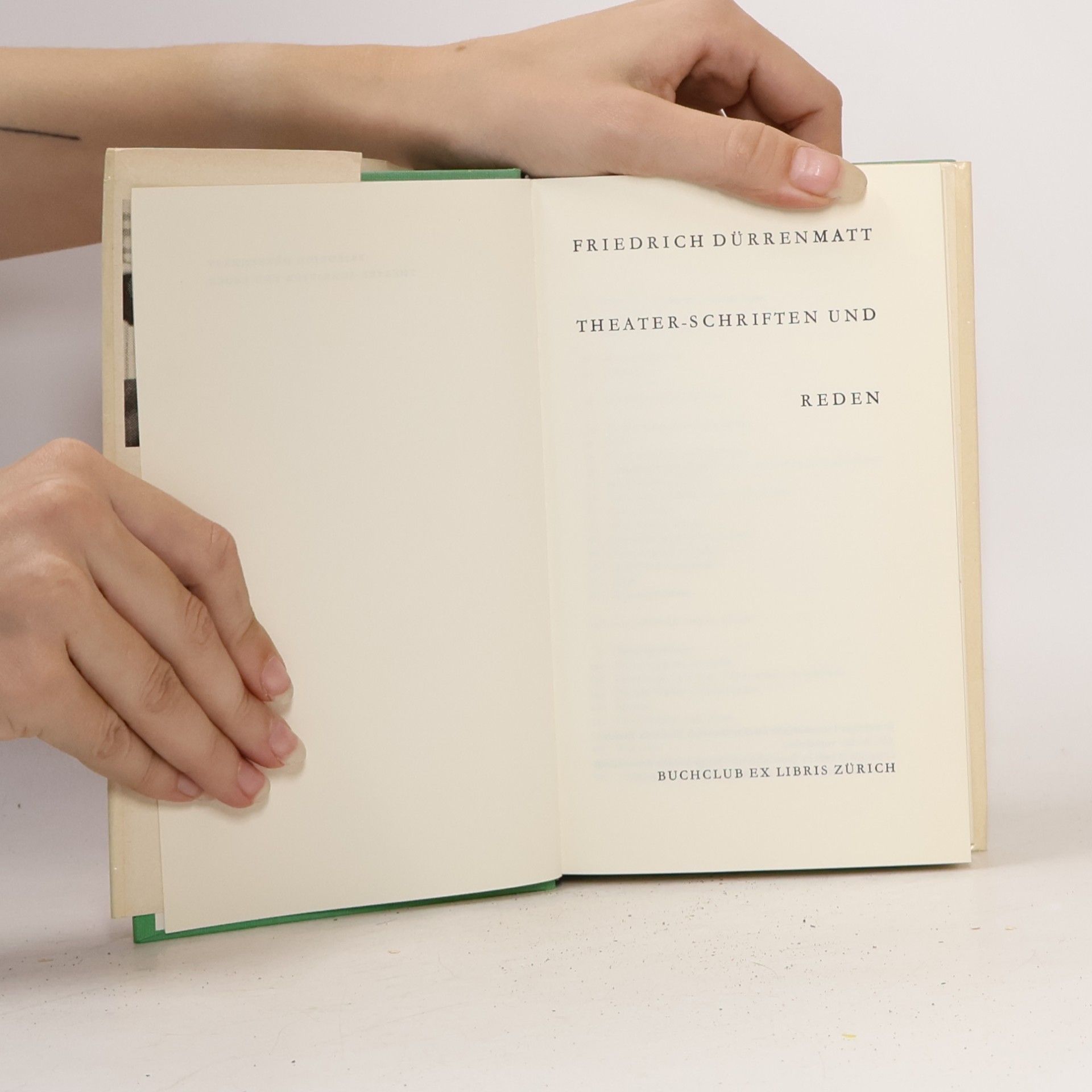 Friedrich Dürrenmatt Theater-Schriften und Reden