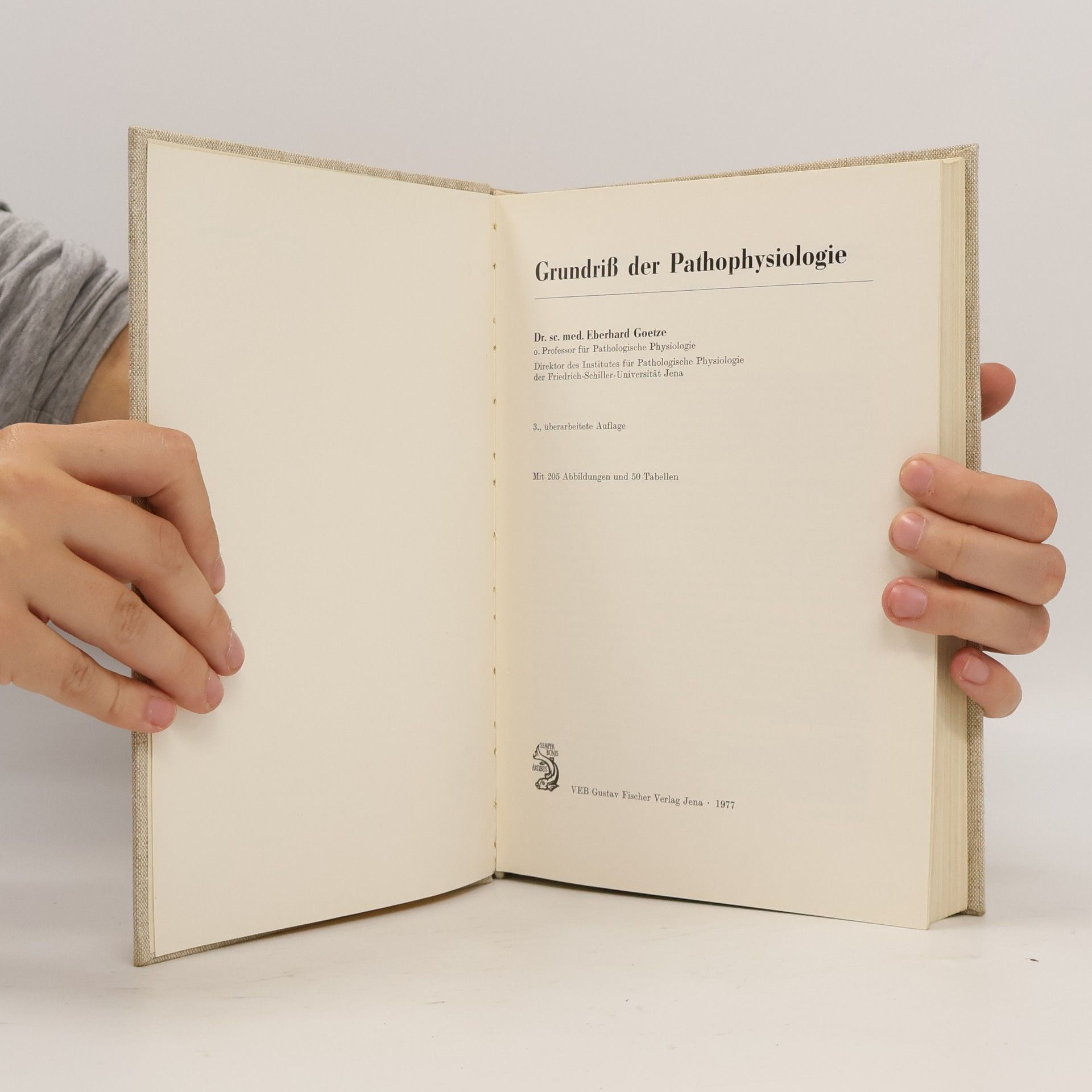 Eberhard Goetze Grundriss der Pathophysiologie