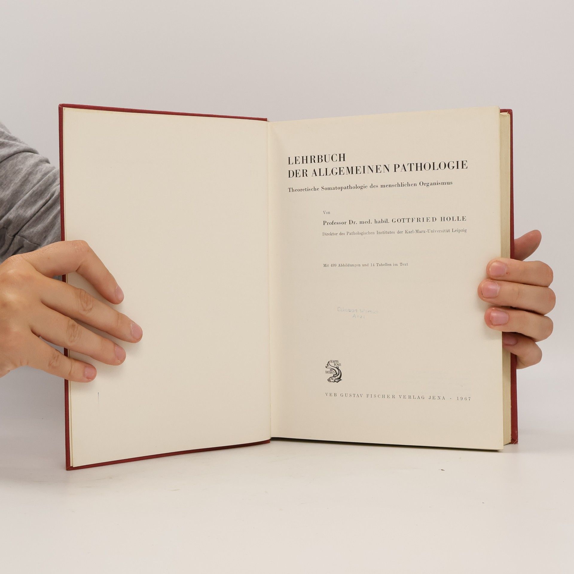 Gottfried Holle LEHRBUCH DER ALLGEMEINEN PATHOLOGIE