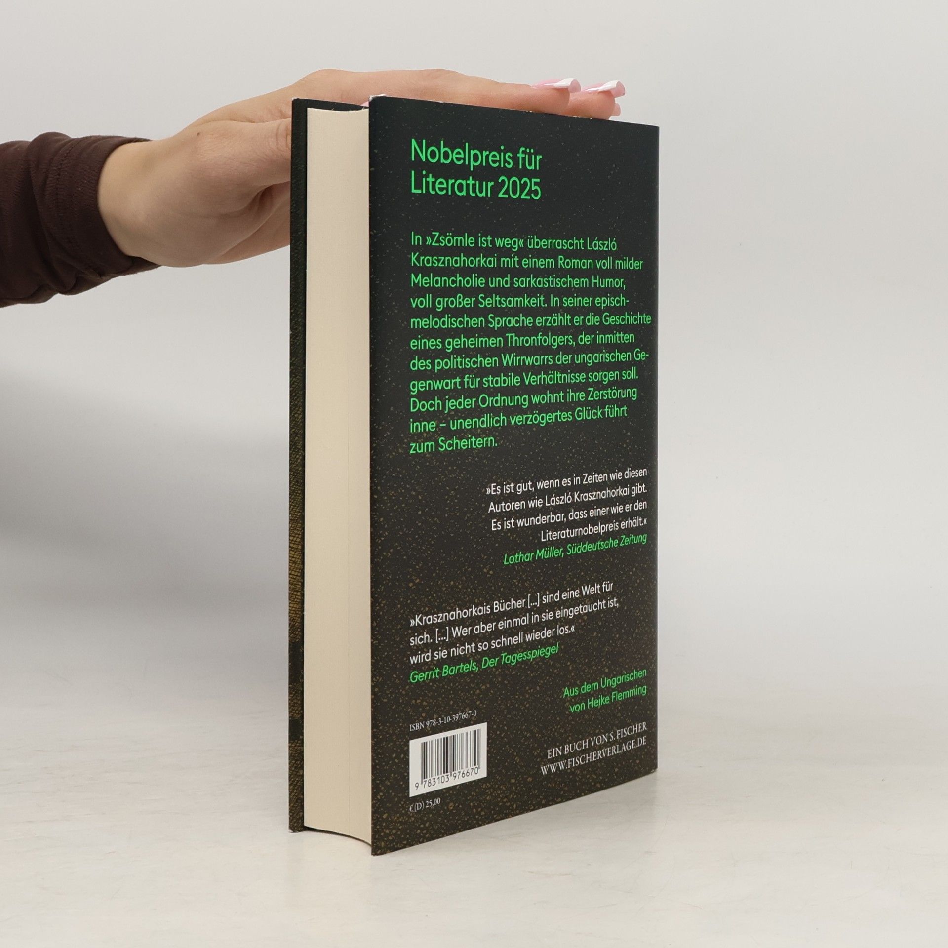 László Krasznahorkai Zsömle ist weg: Roman | Nobelpreis für Literatur 2025