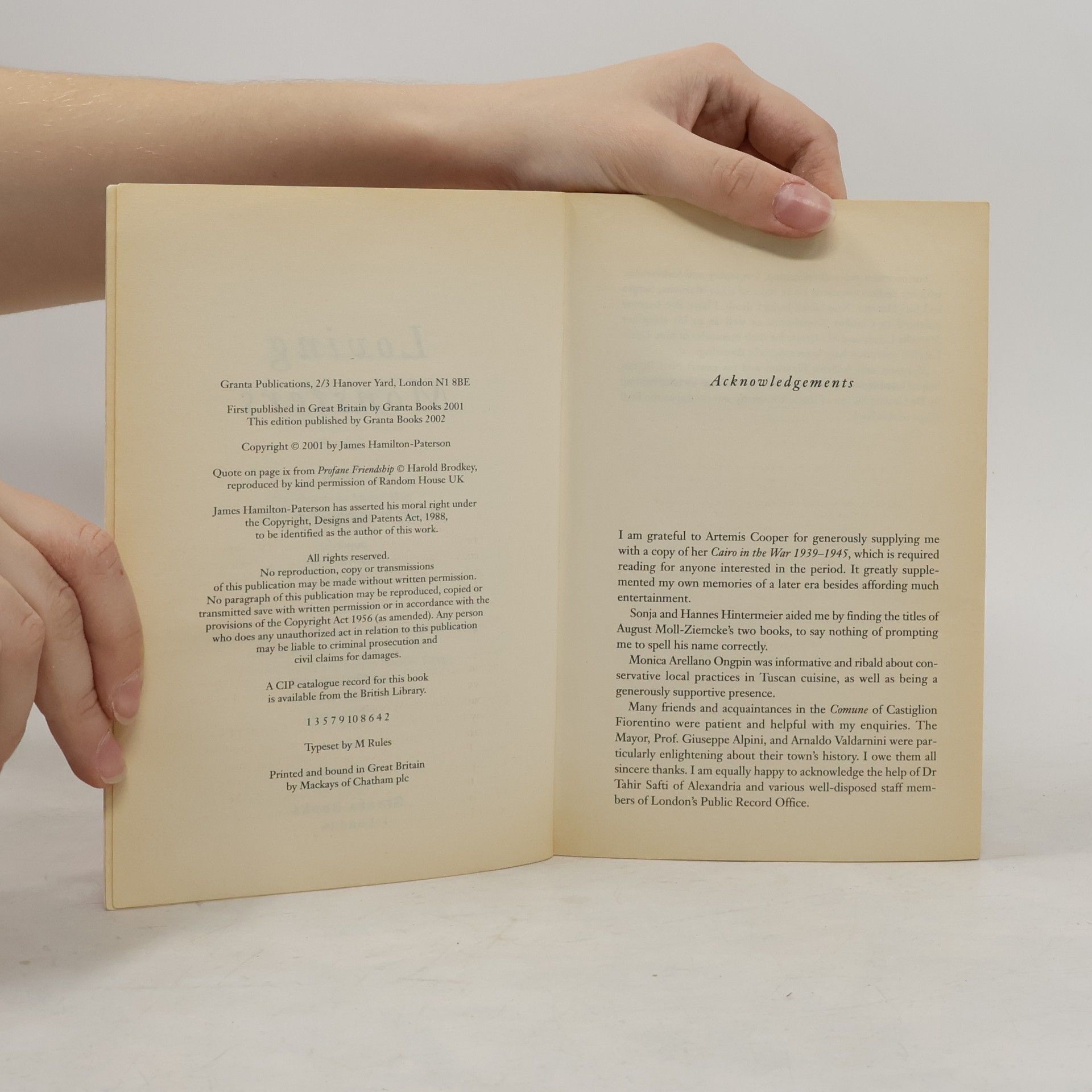 James Hamilton-Paterson Loving Monsters