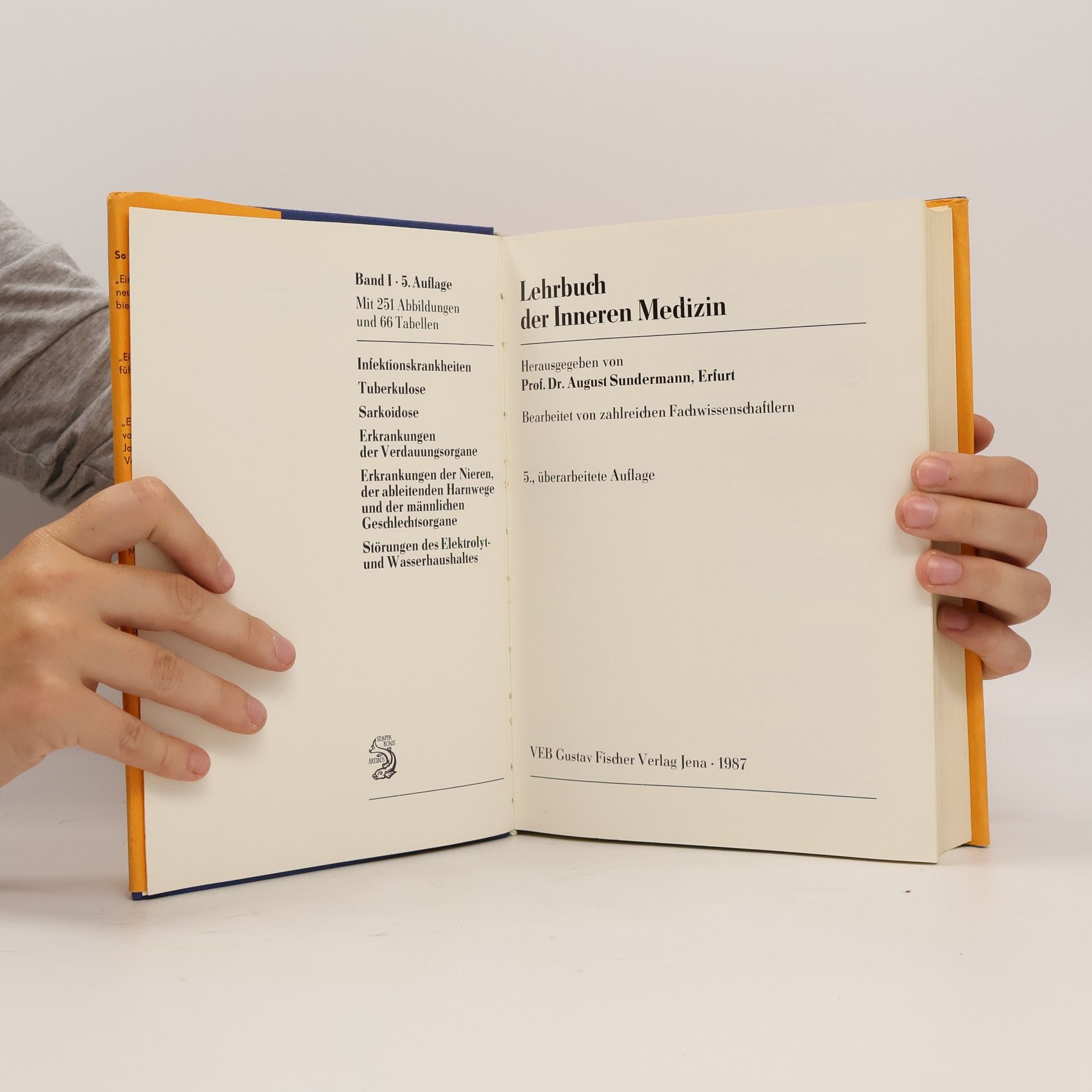 August Sundermann Lehrbuch der Inneren Medizin