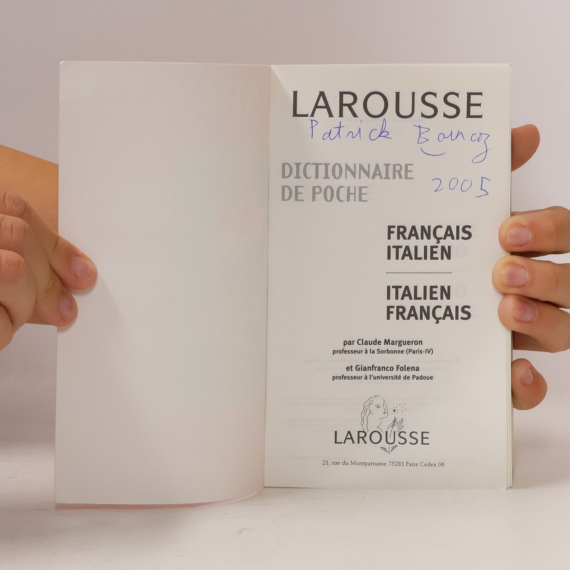 J. C. Margueron Dictionnaire De Poche Francais-Italien/Italien-Francais