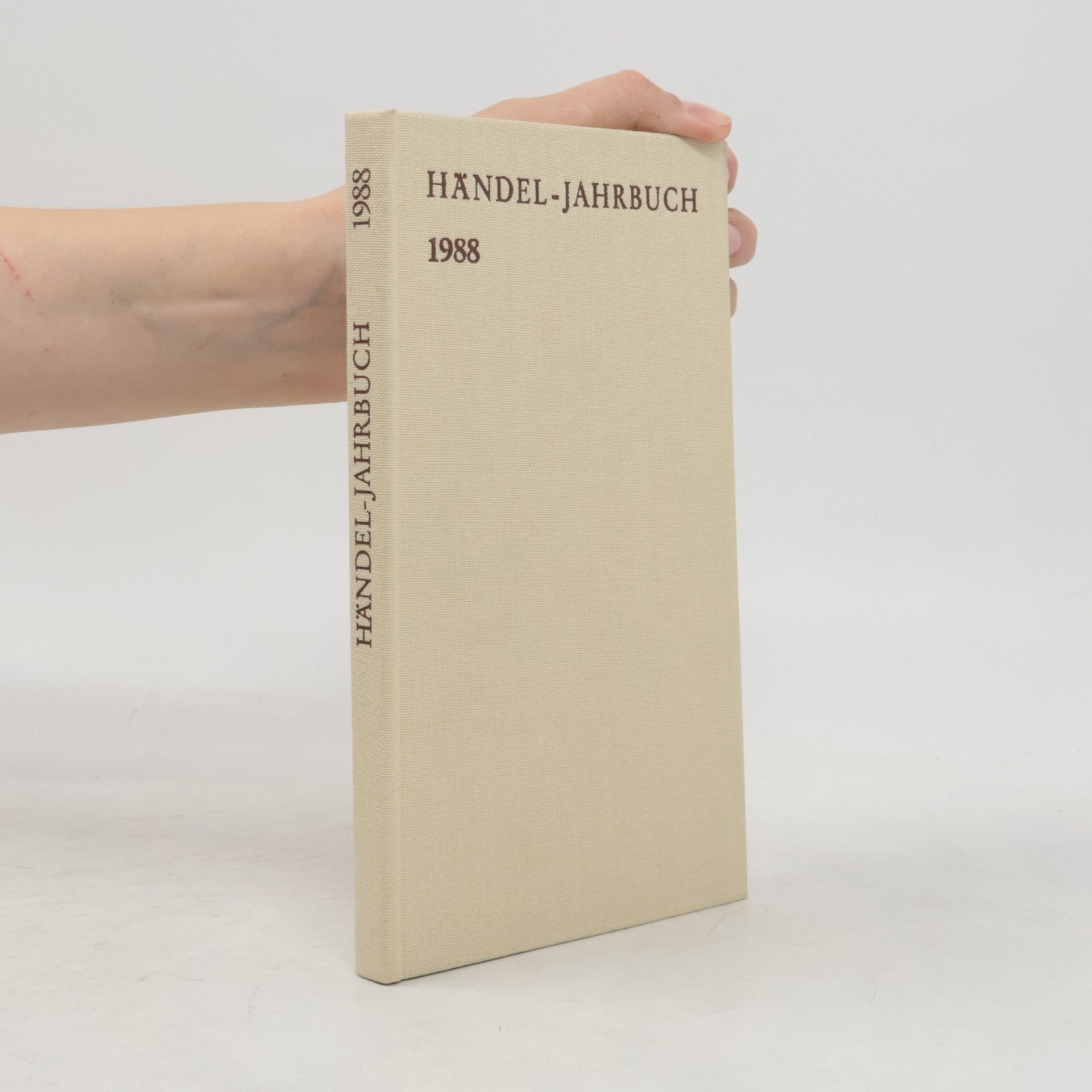 Georg-Friedrich-Händel-Gesellschaft Händel-Jahrbuch 1988