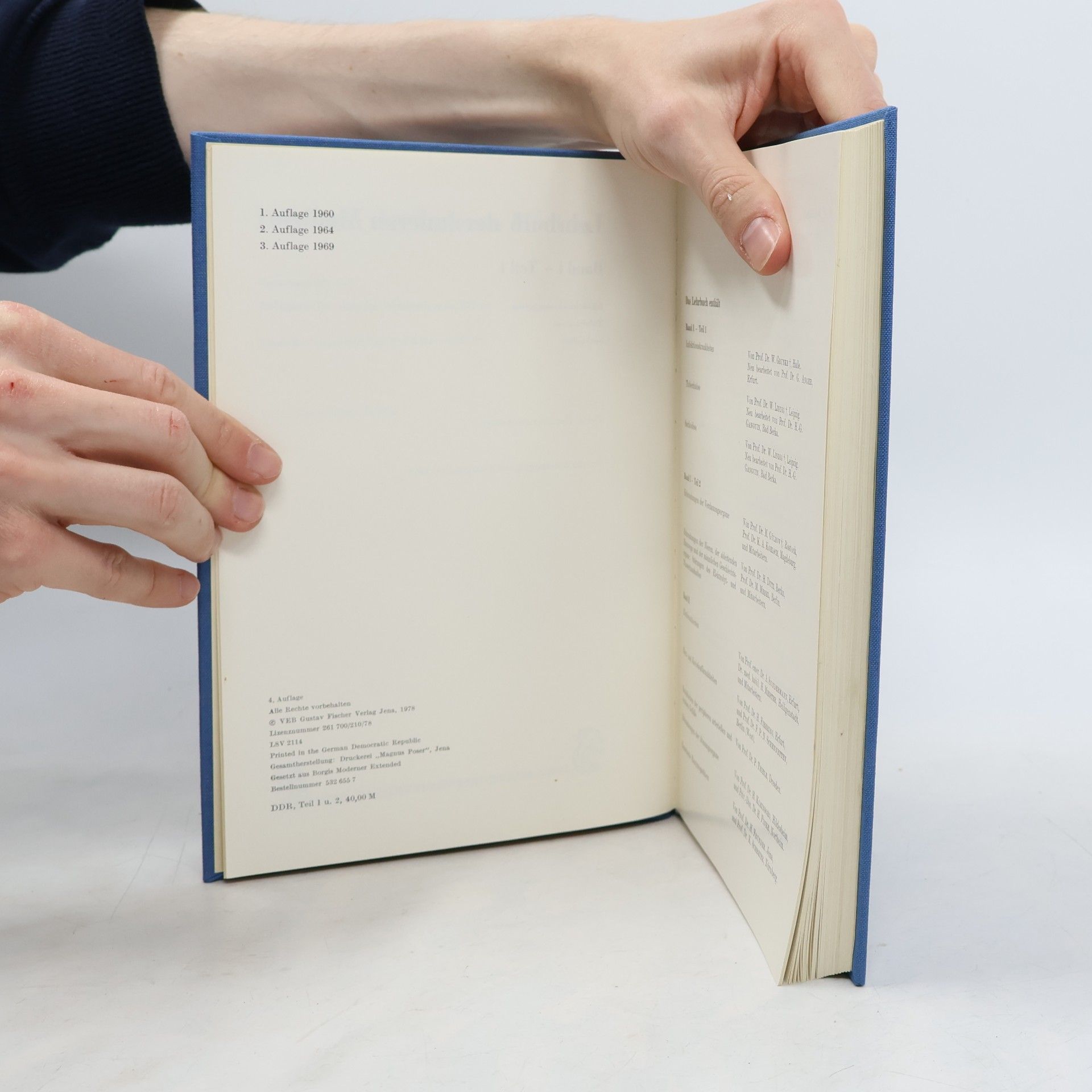 kolektiv Lehrbuch der Inneren Medizin. Band I, Teil 1