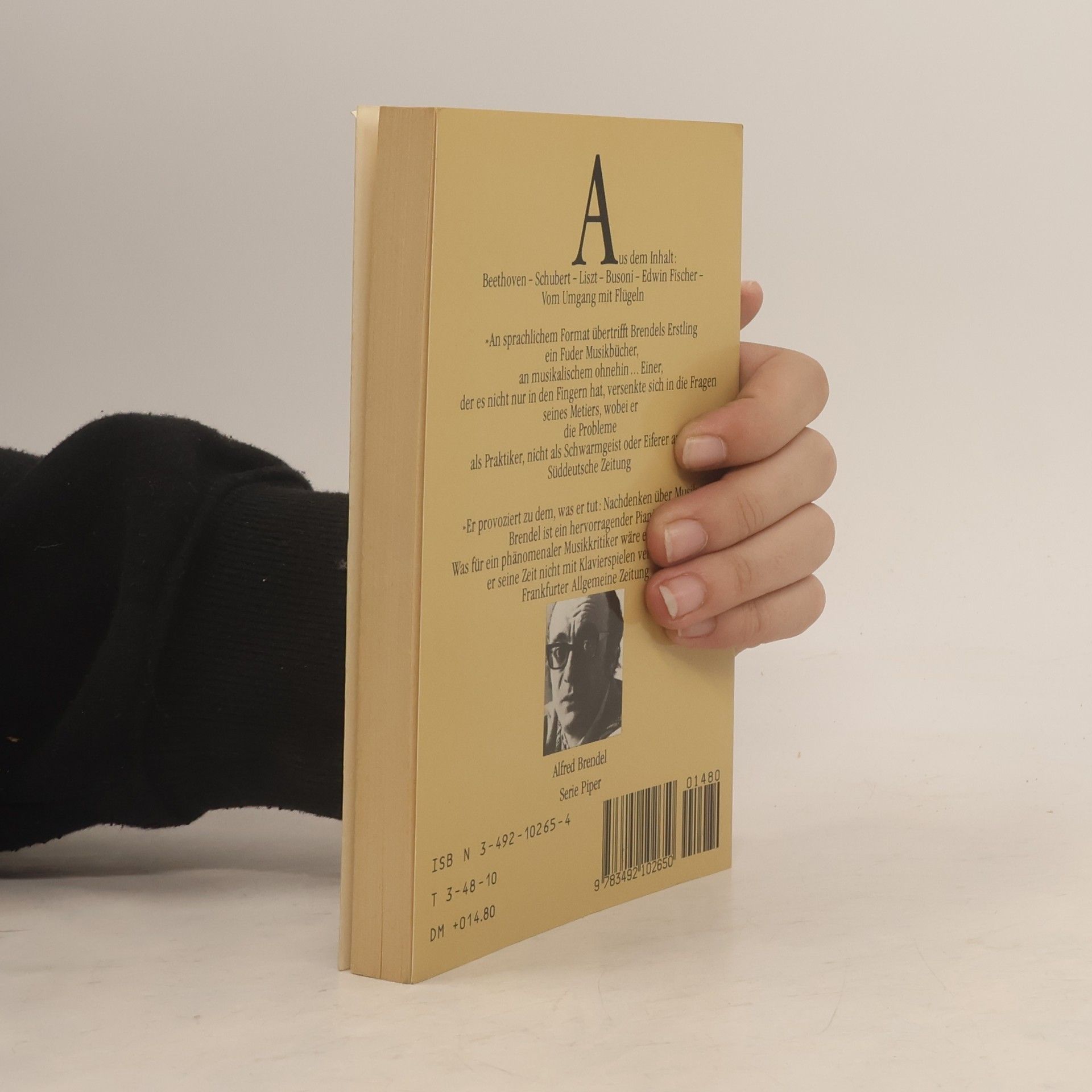 Alfred Brendel Nachdenken über Musik