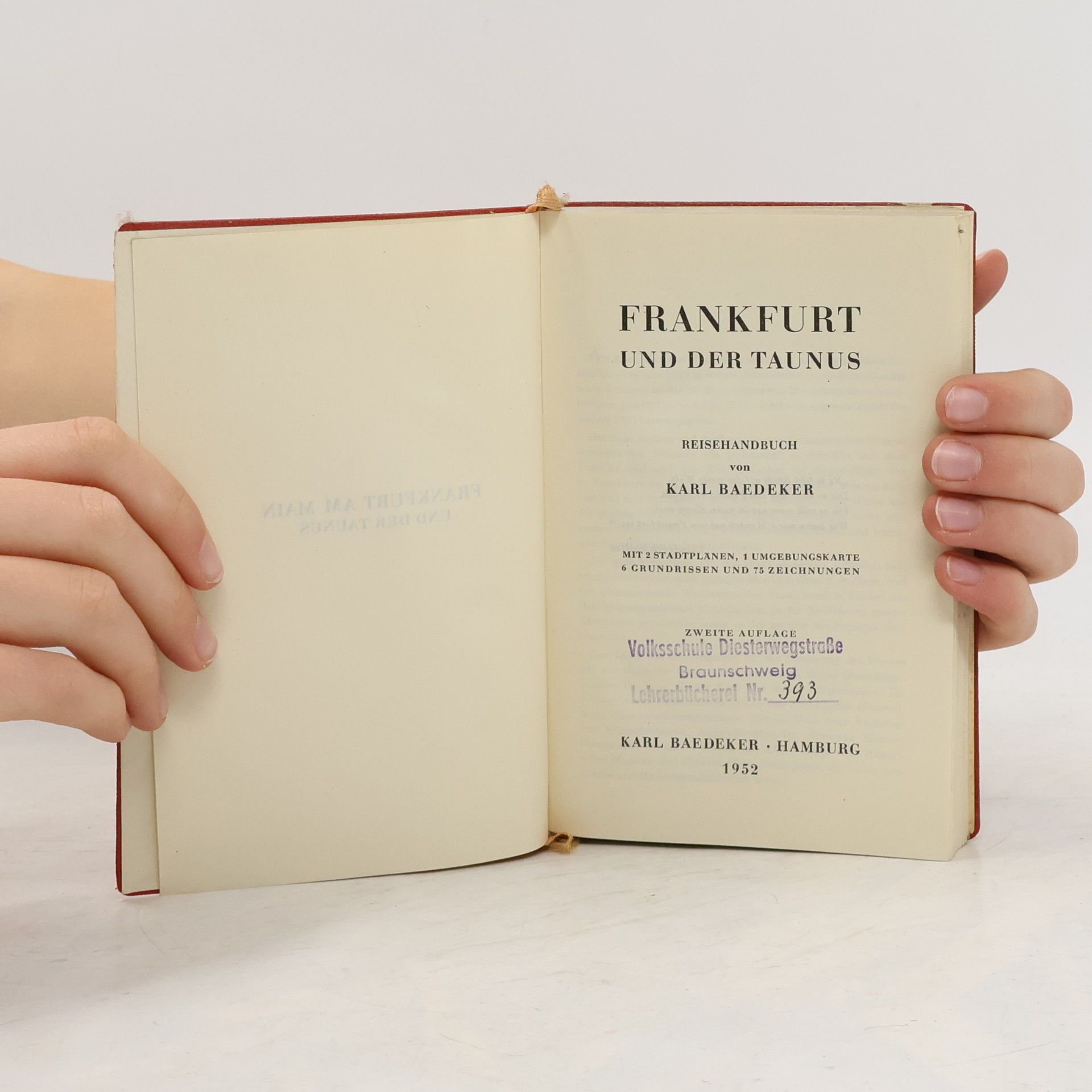 Karl Baedeker Frankfurt und der Taunus