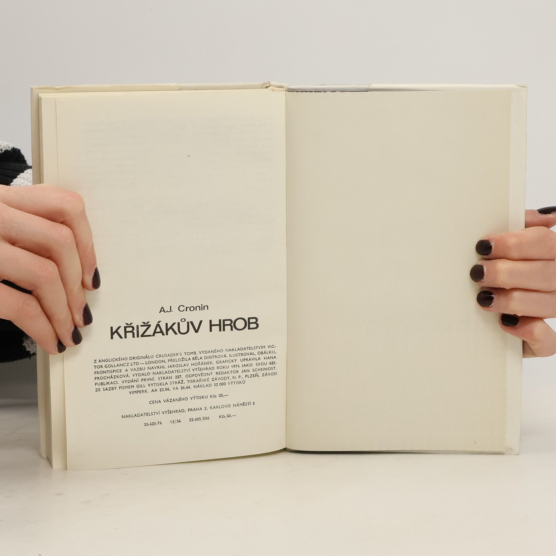 A. J. Cronin Křižákův hrob