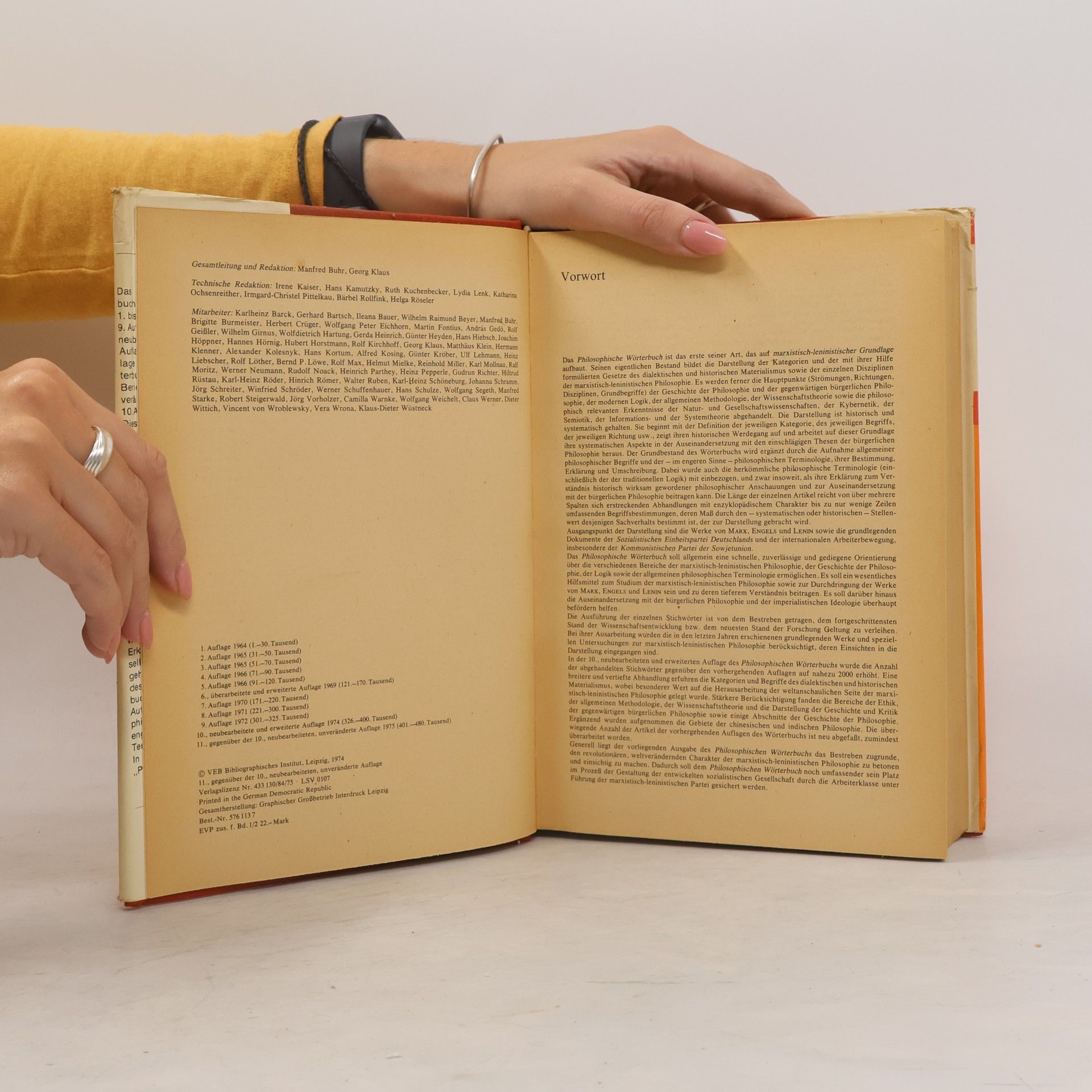 Georg Klaus Philosophisches Wörterbuch 1