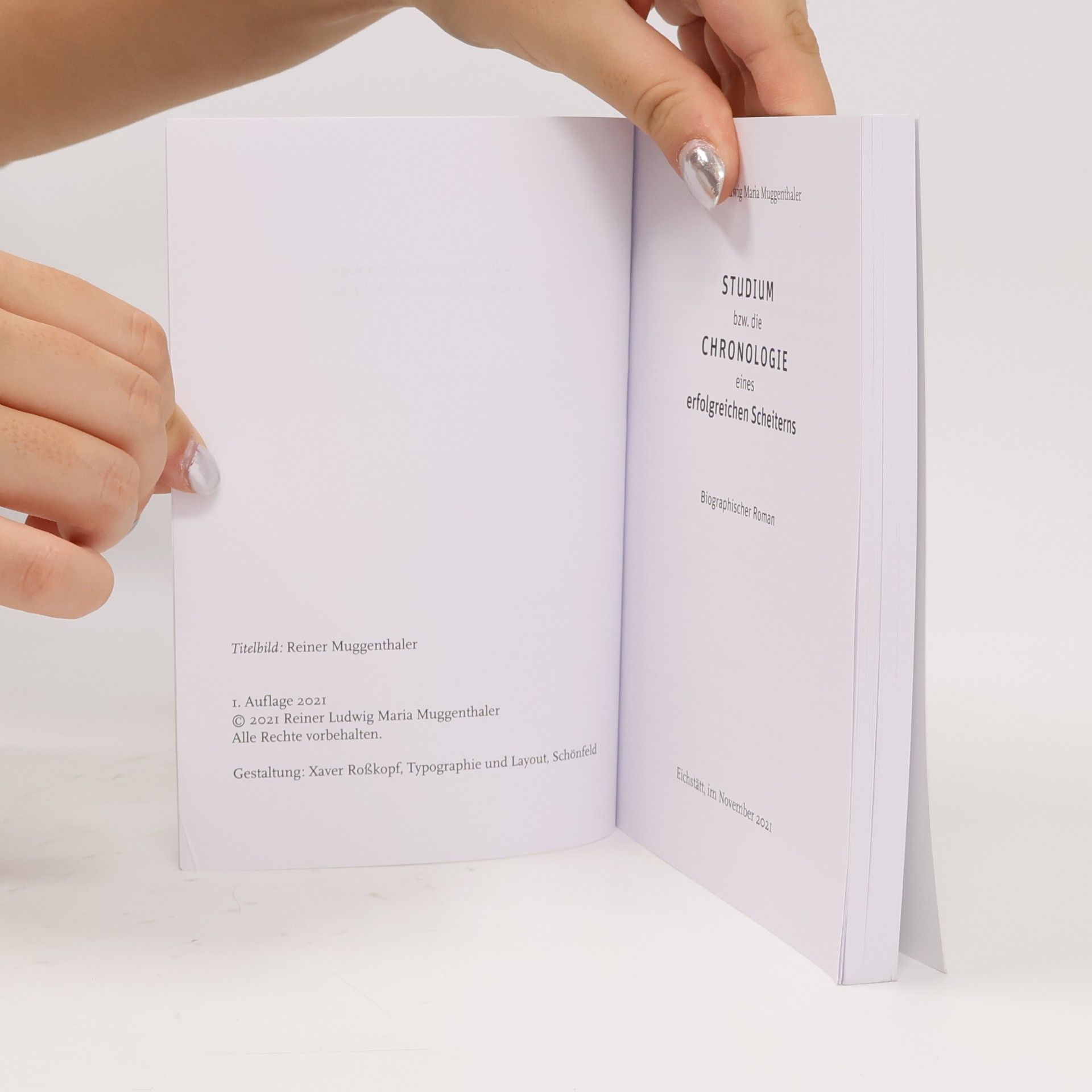 Reiner Ludwig Maria Muggenthaler Studium bzw. die Chronologie eines erfolgreichen Scheiterns