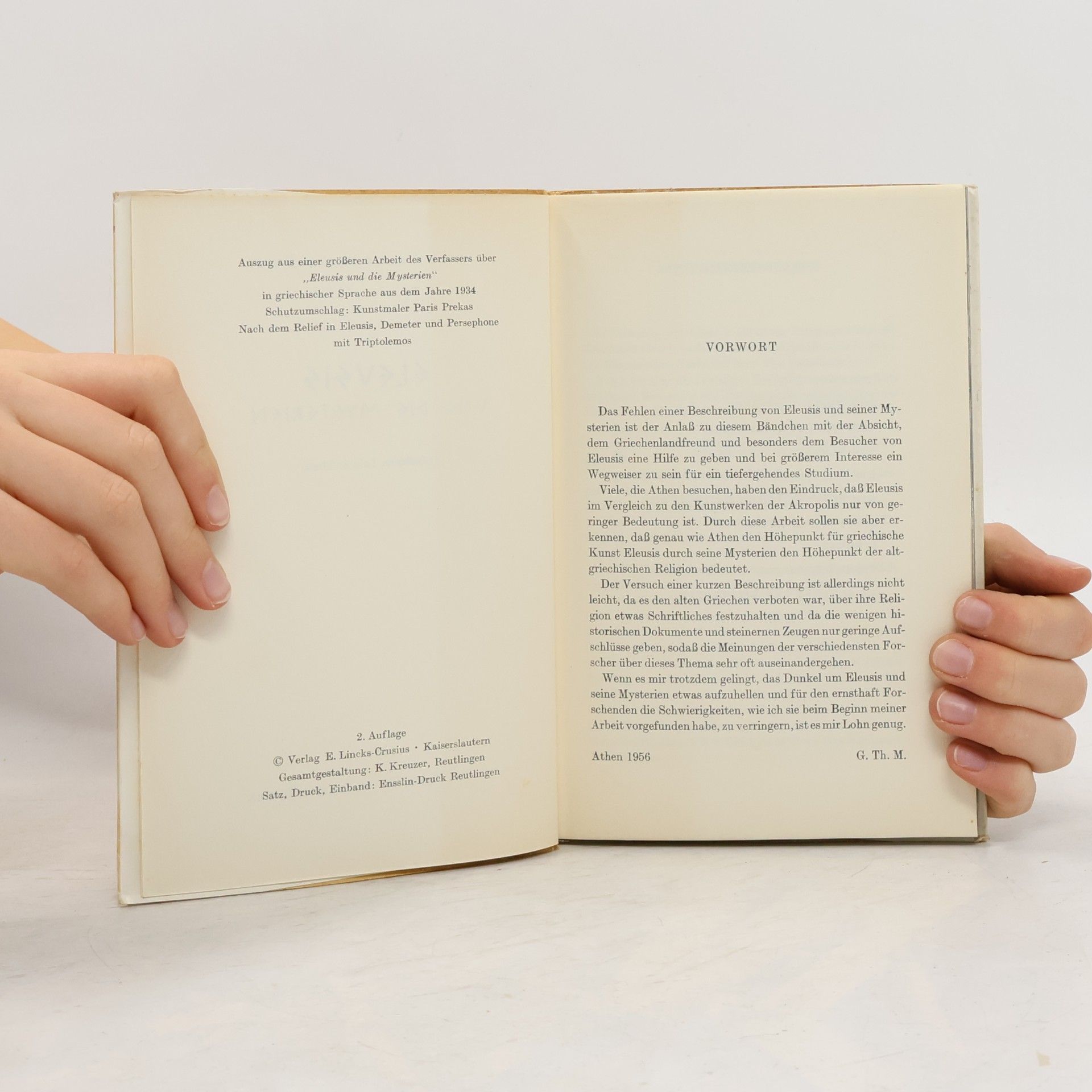 Georg Themistokles Malteso Eleusis und die Mysterien