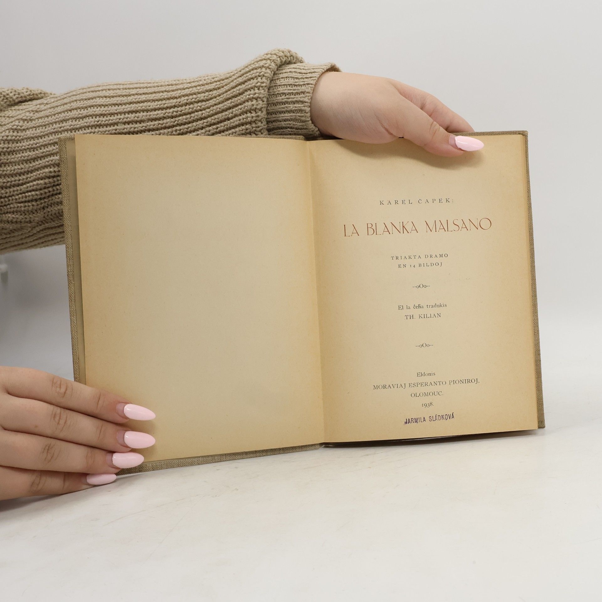 Karel Čapek La Blanka Malsano