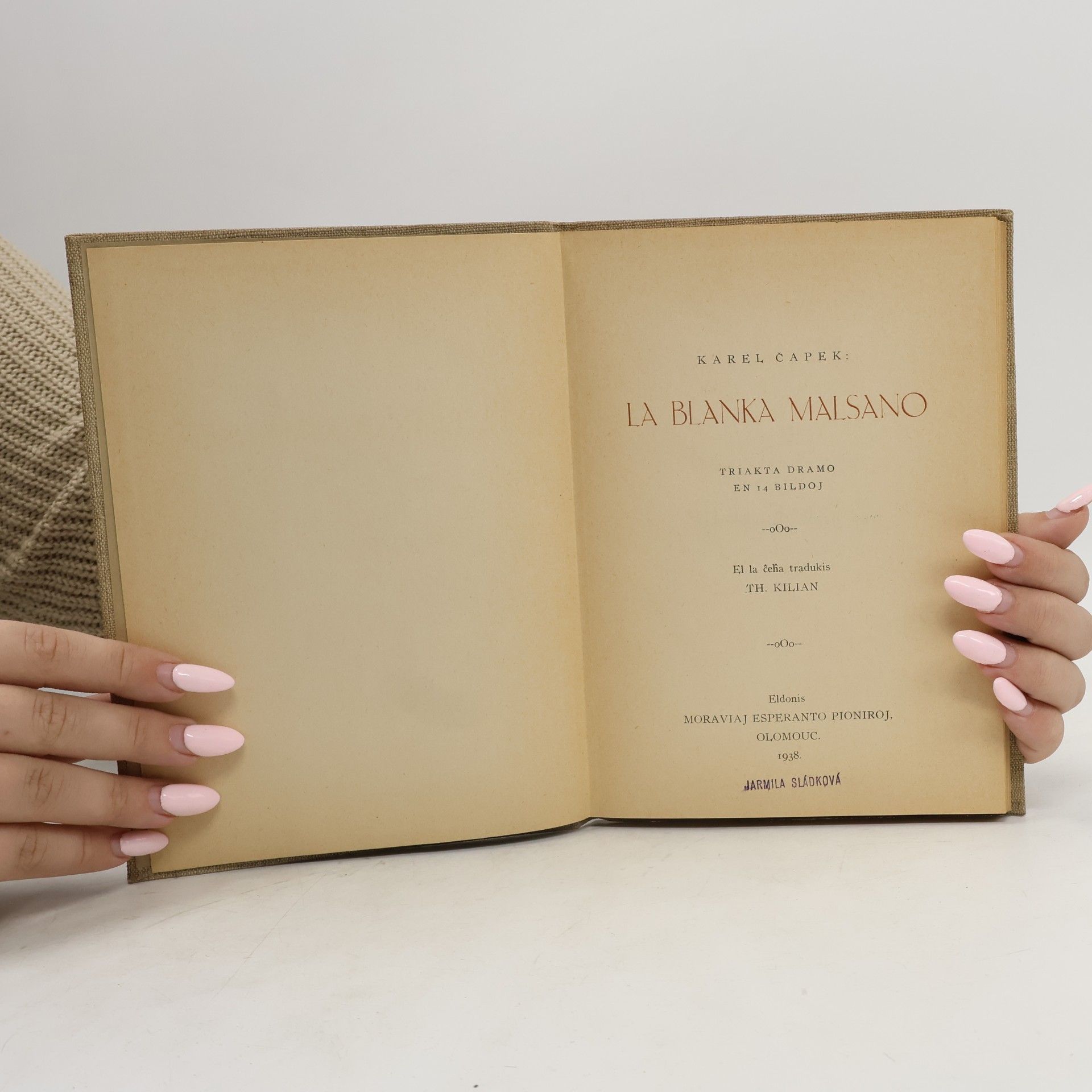 Karel Čapek La Blanka Malsano