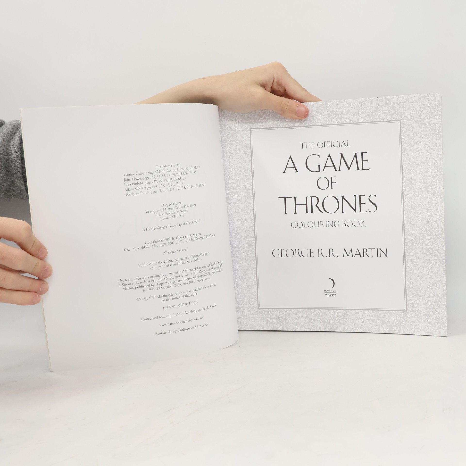 George R. R. Martin The Official A Game of Thrones Colouring Book