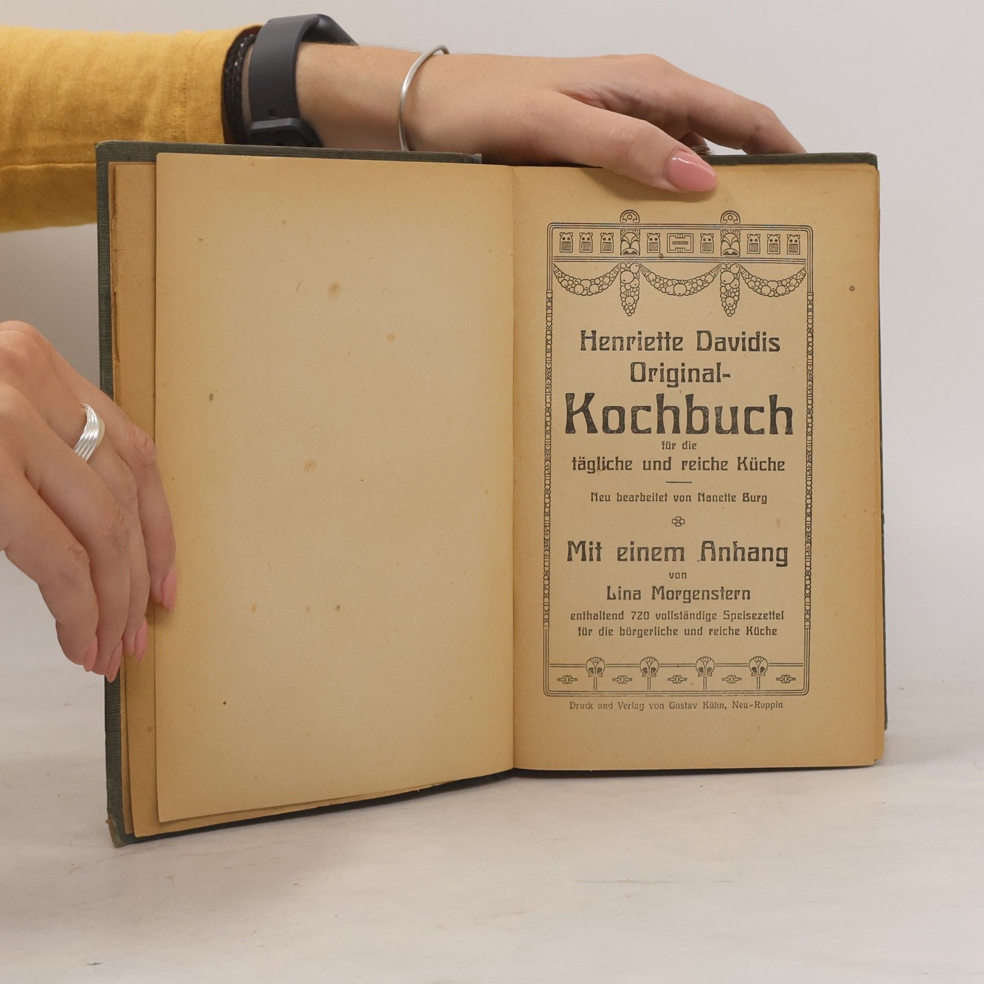Henriette Davidis Original-Kochbuch für die einfache und reiche Küche