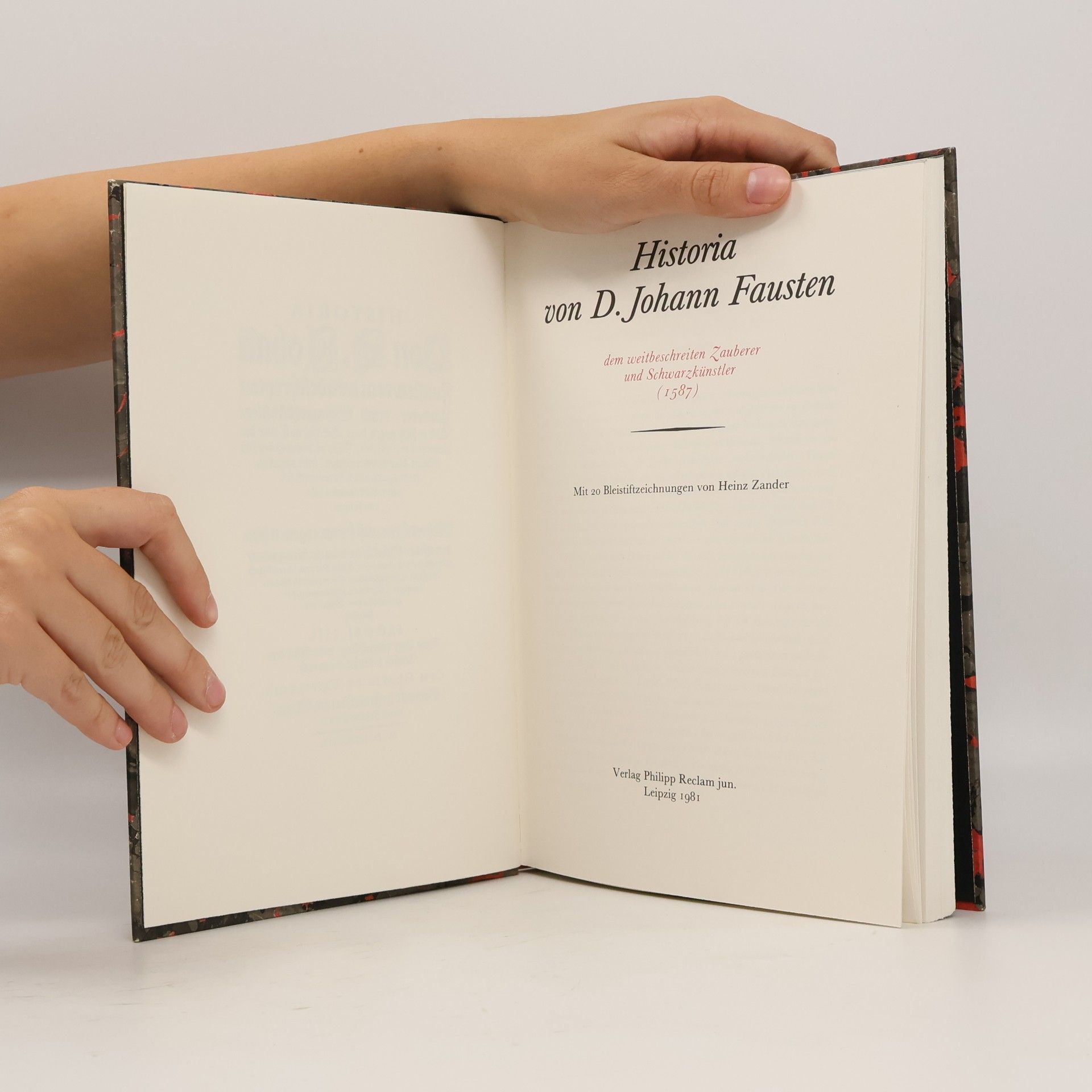 Heinz Zander Historie von D. Johann Fausten