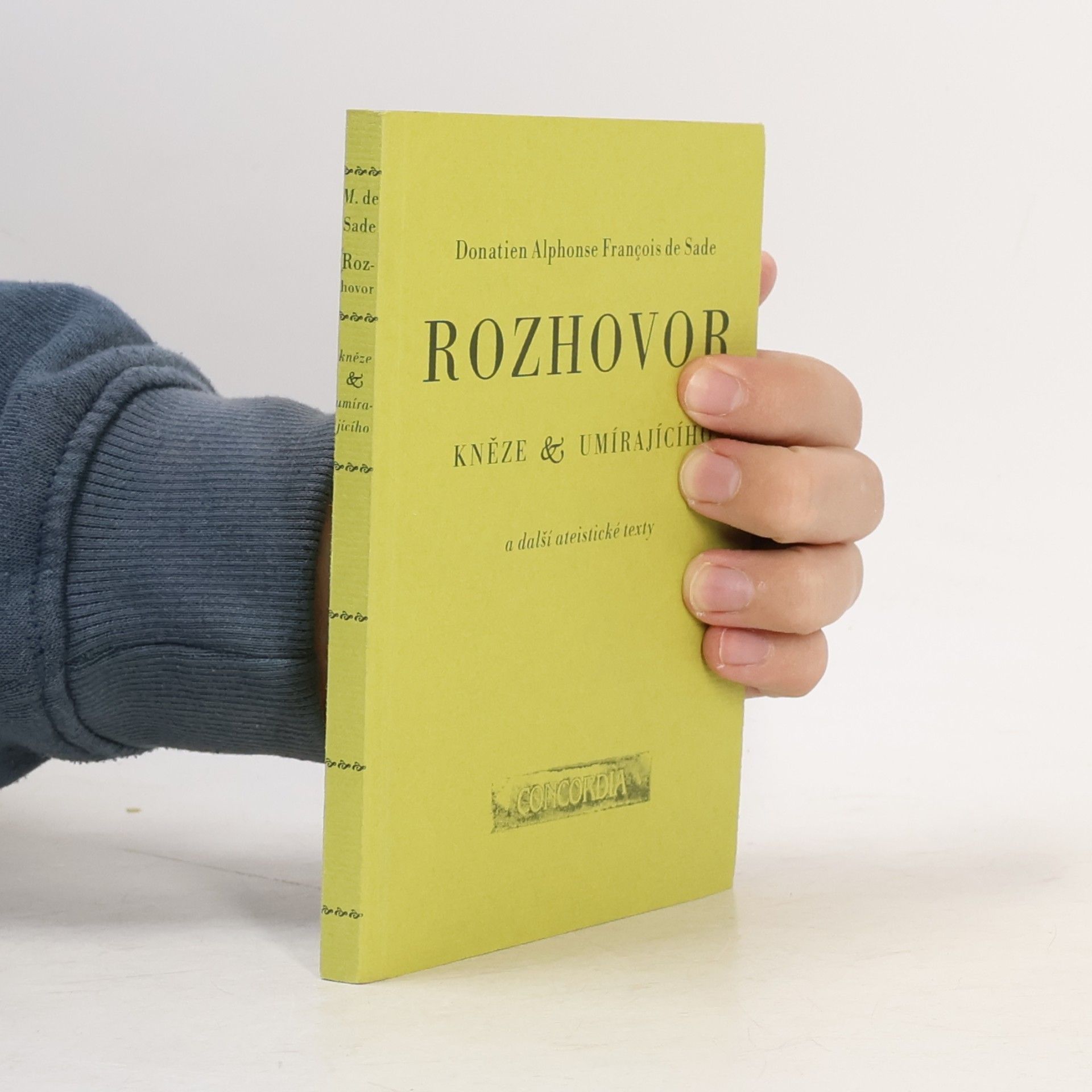 Donatien Alphonse François marquis de Sade Rozhovor kněze a umírajícího