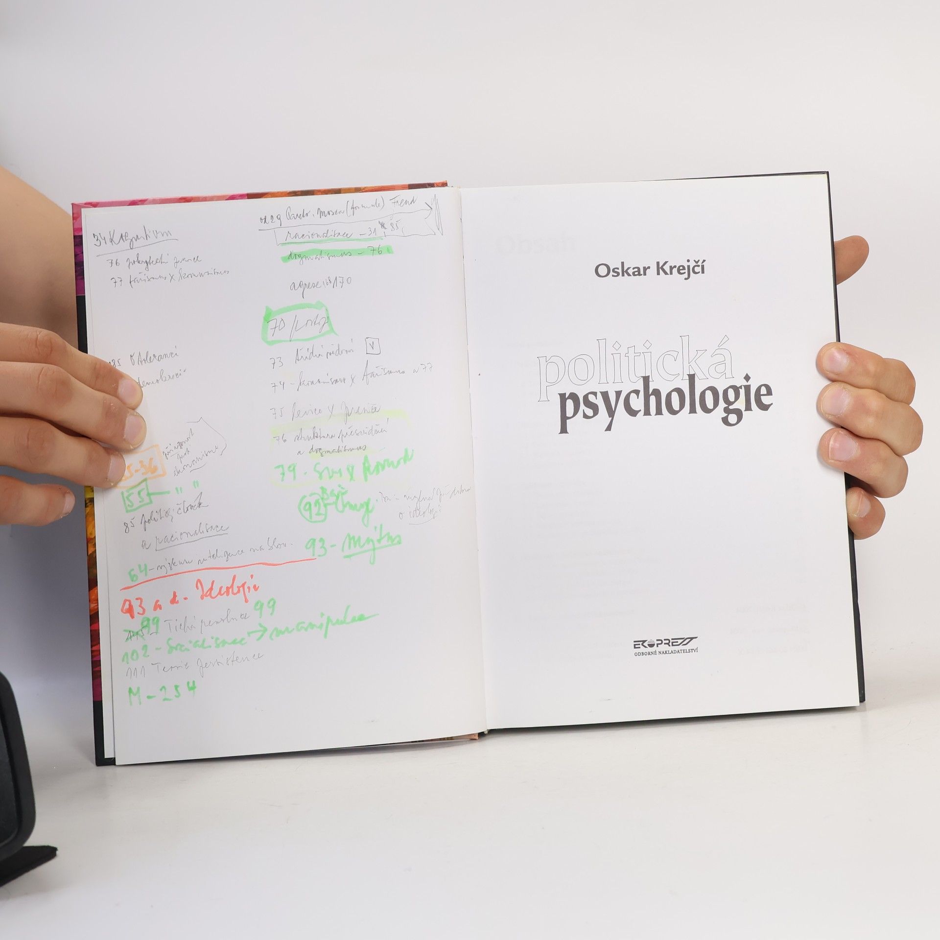 Oskar Krejčí Politická psychologie