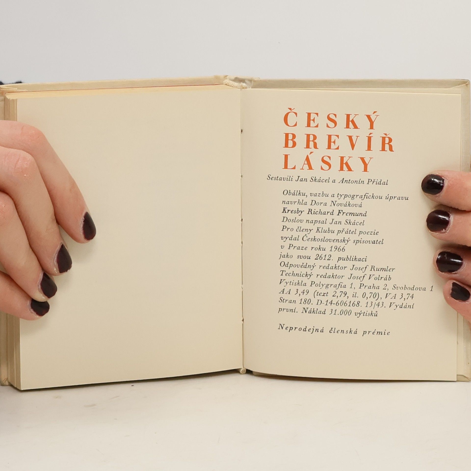 Jan Skácel Český breviář lásky