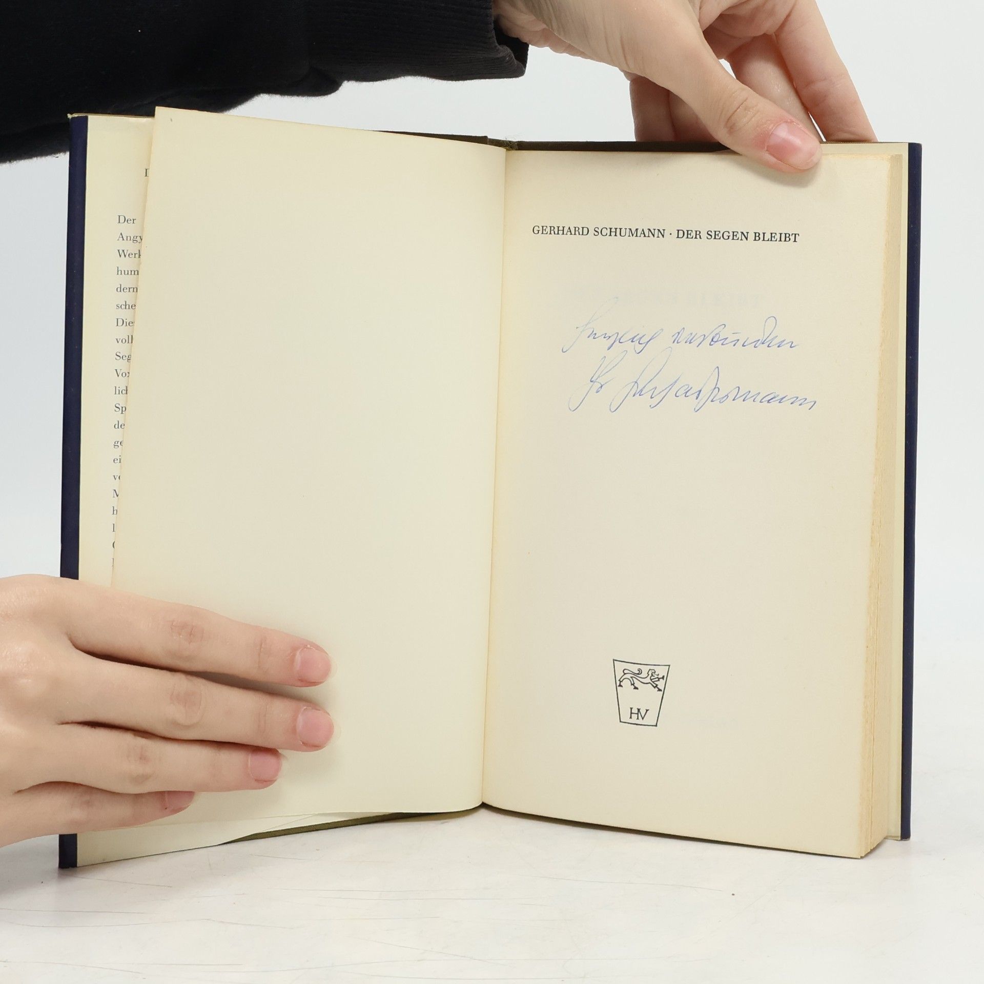 Gerhard Schumann Der Segen bleibt