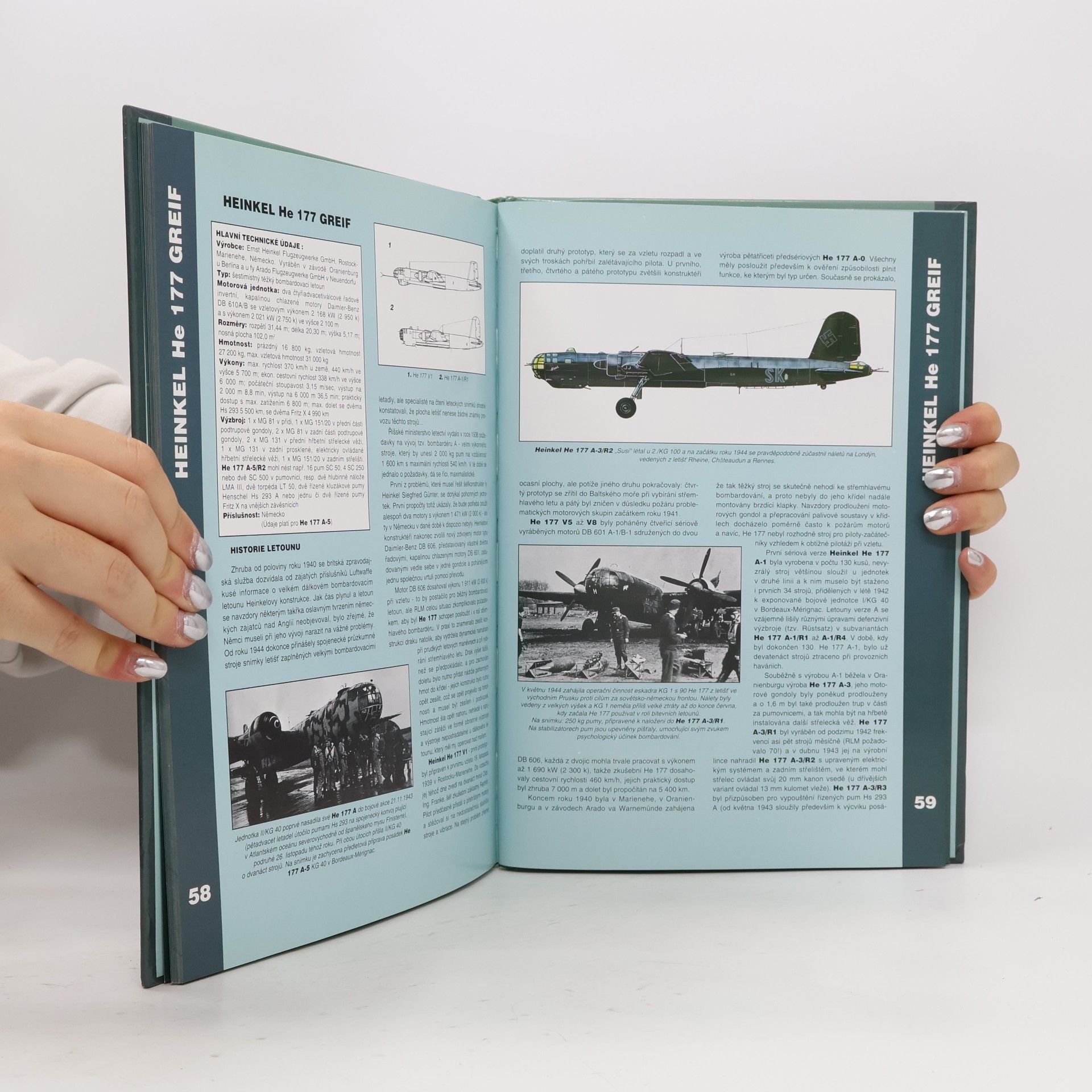 Jaroslav Schmid Letadla 1939-45 : stíhací a bombardovací letadla Německa. Díl 1, Kap. 1-15 (Arado Ar 234 až Heinkel He 219)