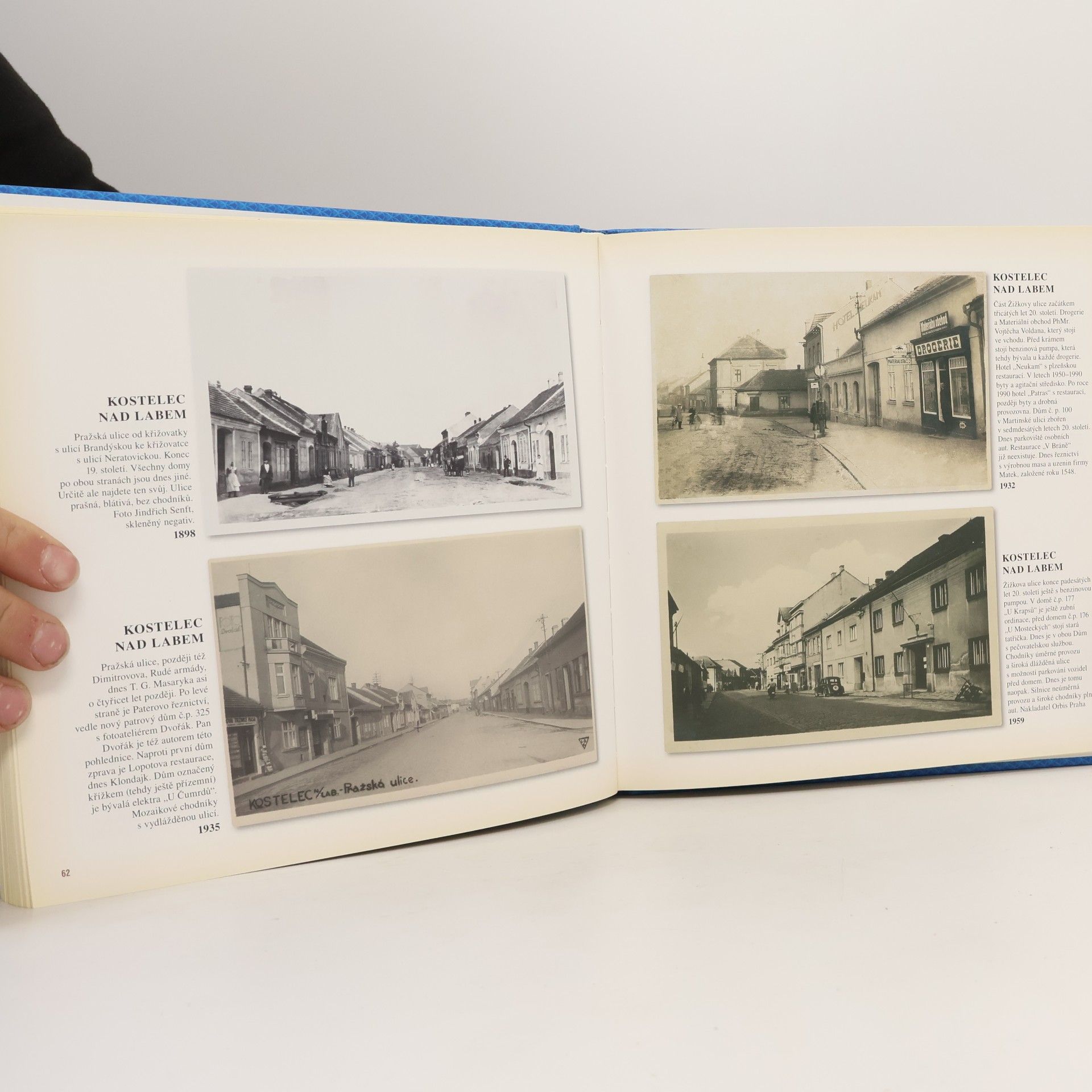 Jan Nejedlo Kostelec nad Labem a okolí na starých pohlednicích