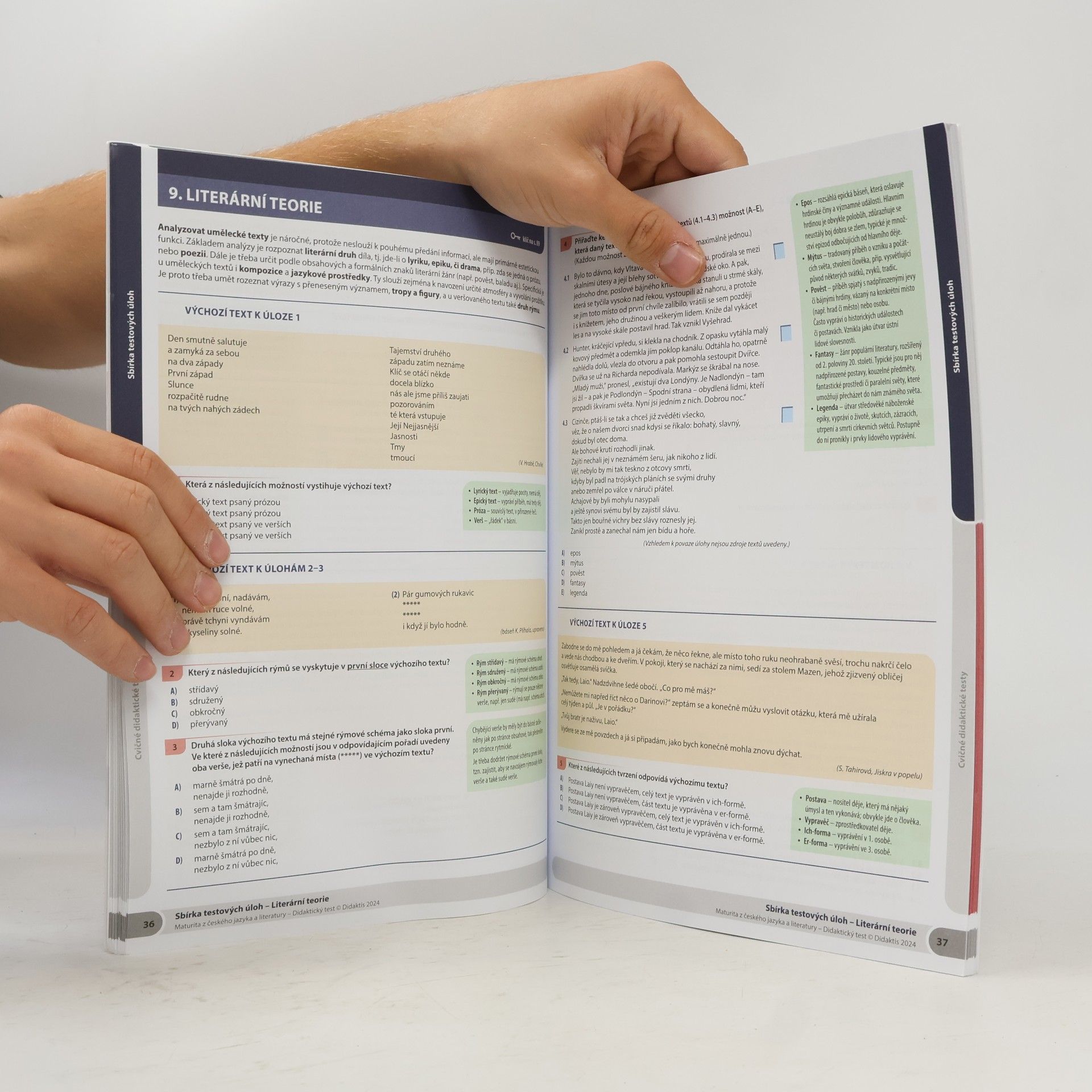 Various authors Maturita z českého jazyka a literatury: Didaktický test