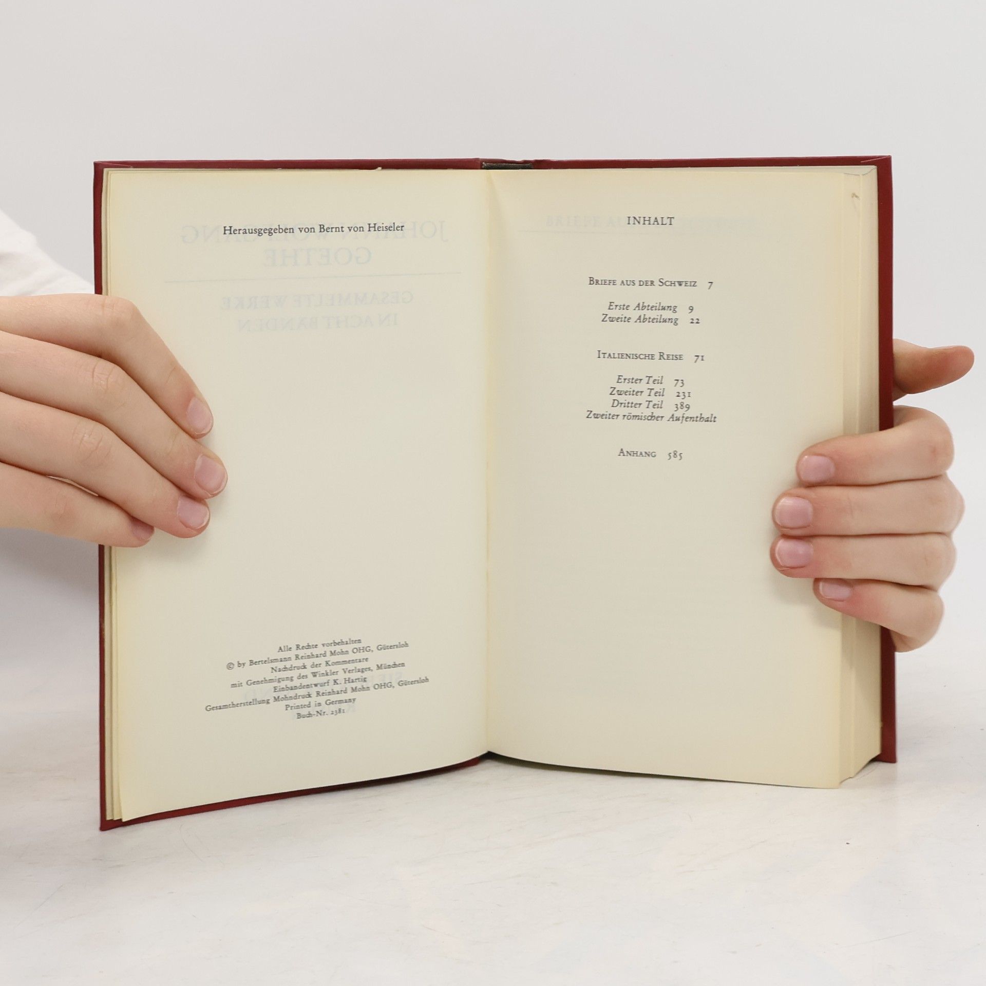 Johann Wolfgang von Goethe Werke 7