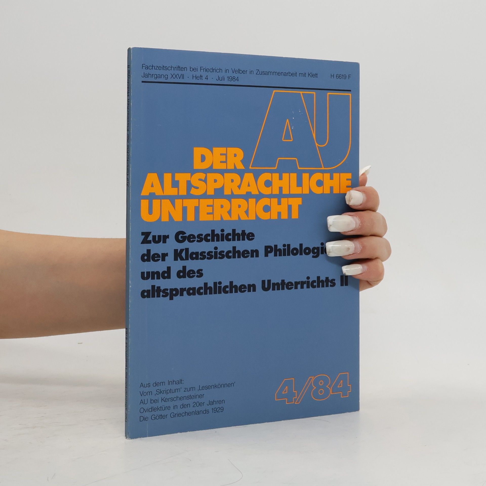 kolektiv Der altsprachliche Unterricht 4/1984