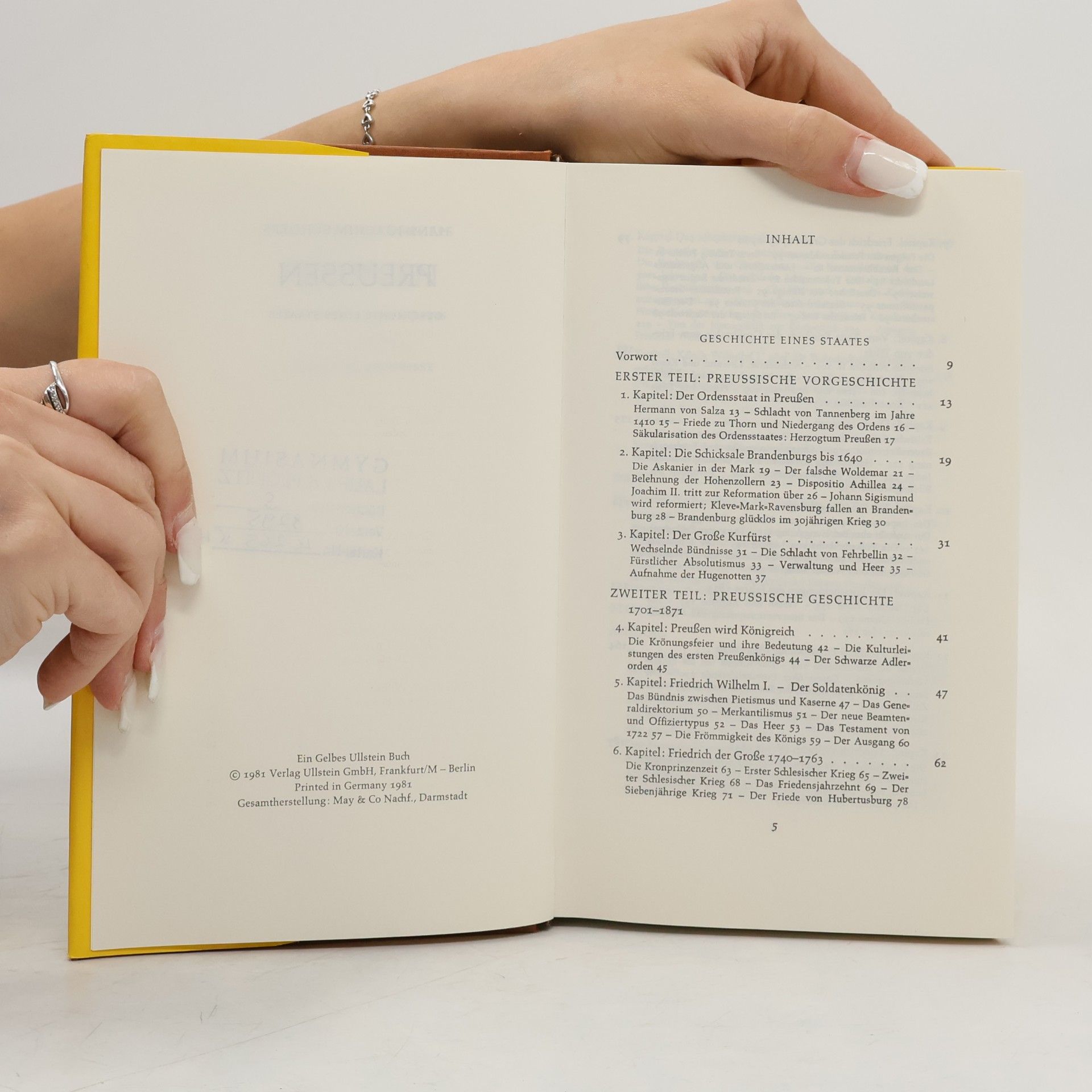 Hans-Joachim Schoeps Preussen. Geschichte eines Staates
