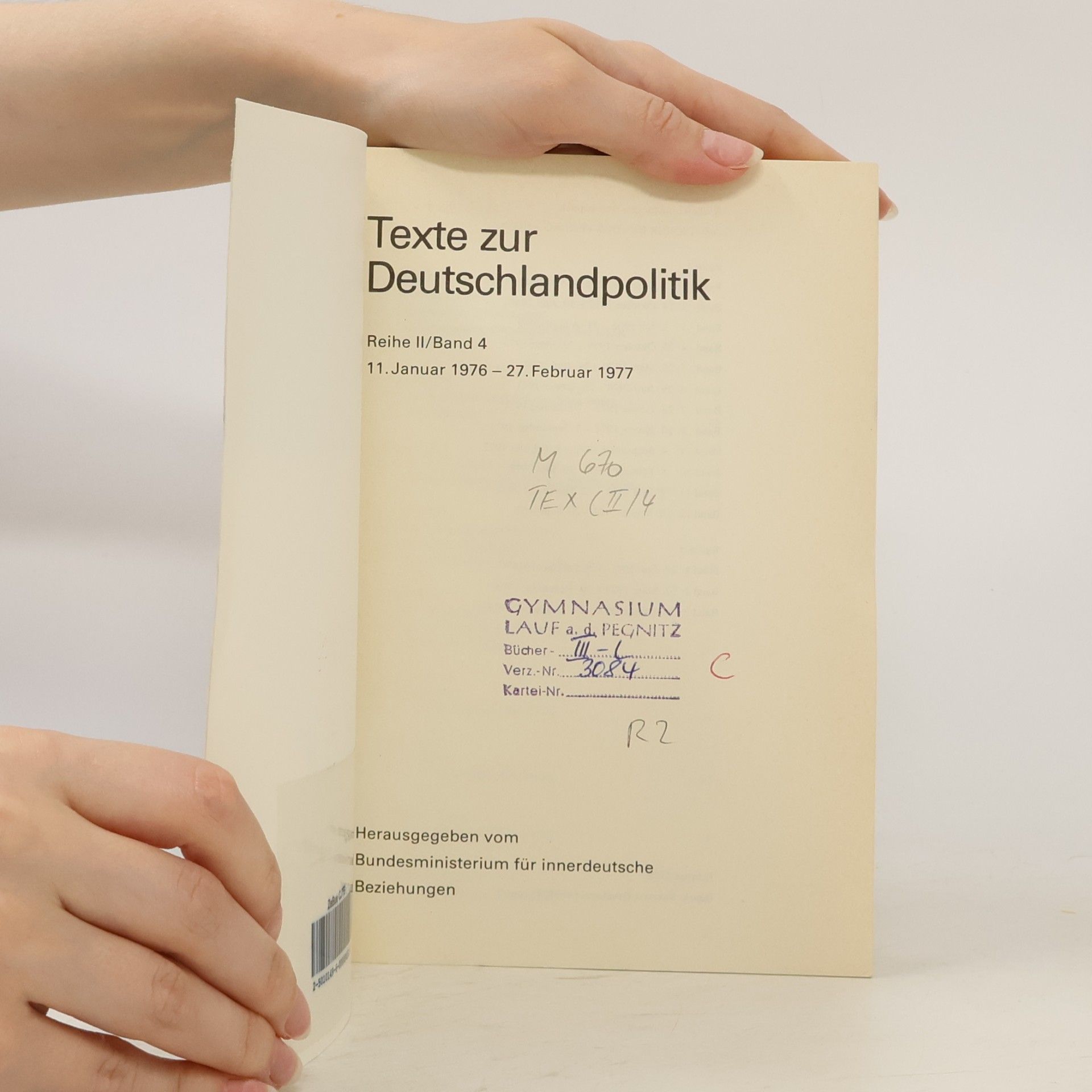 Autorenkollektiv Texte zur Deutschlandpolitik II/4