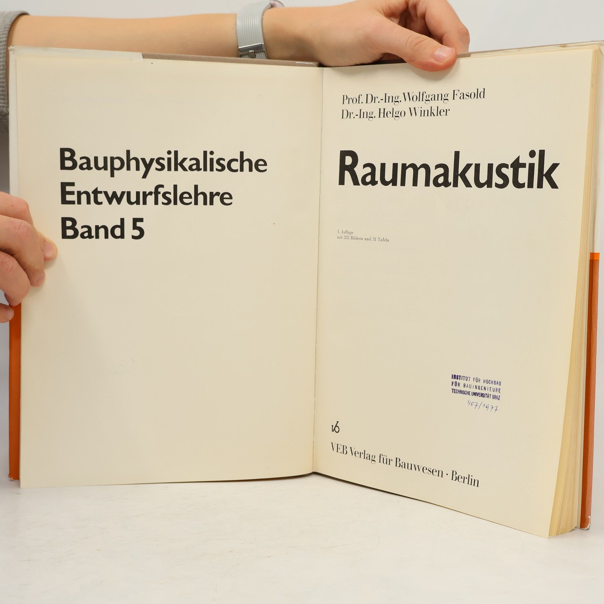 Fasold Bauphysikalische Entwurfslehre 5. Raumakustik