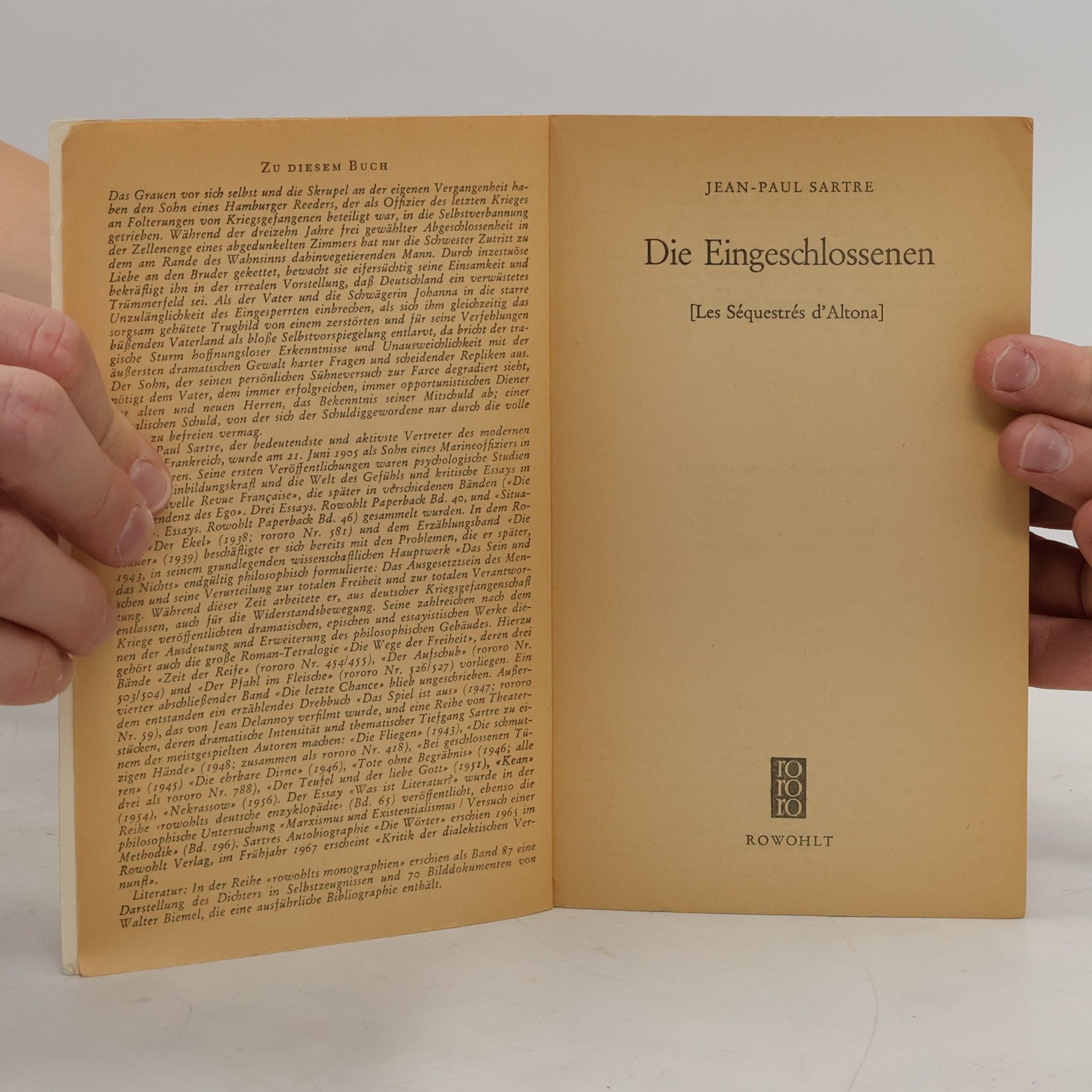 Jean-Paul Sartre Die Eingeschlossenen