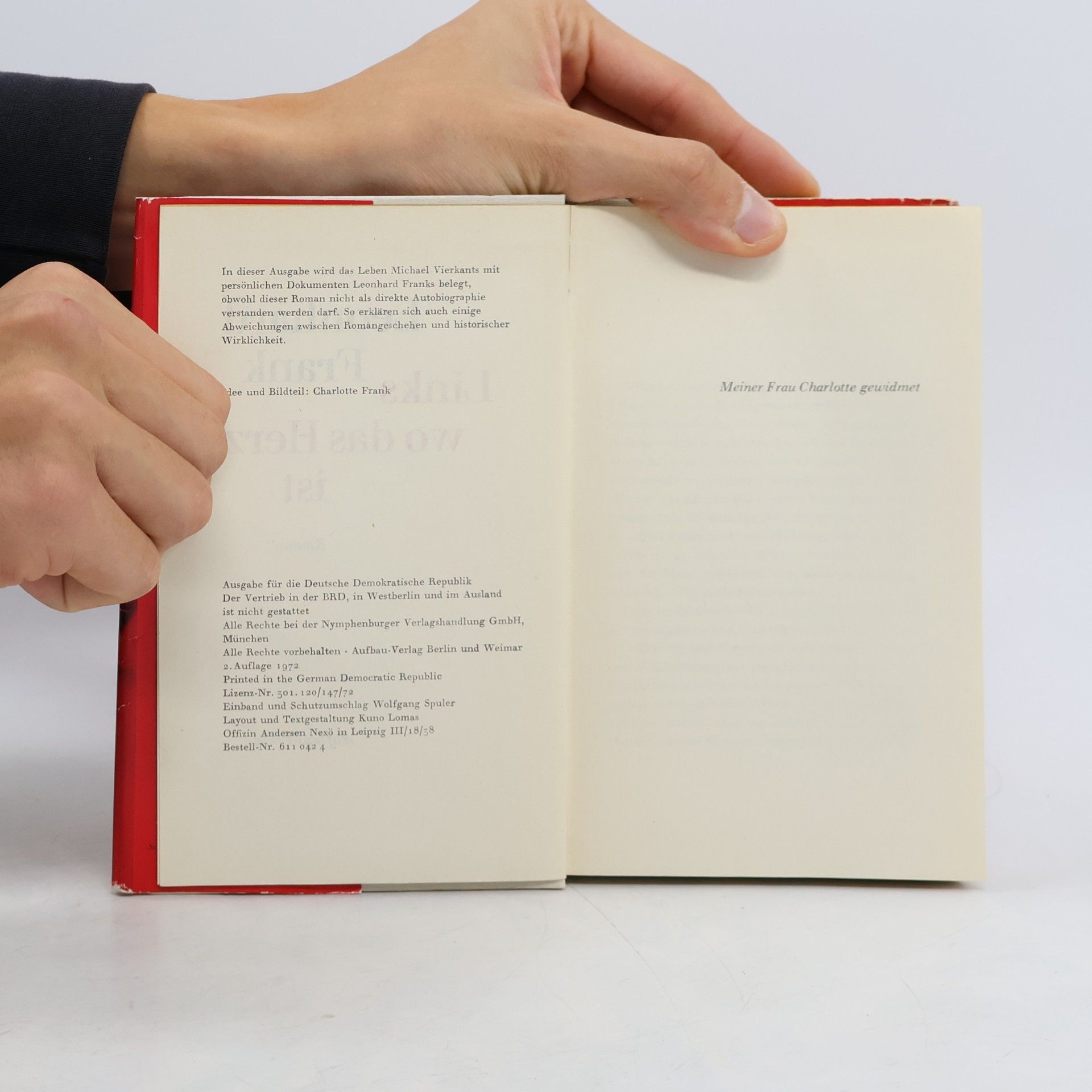 Leonhard Frank Links wo das Herz ist