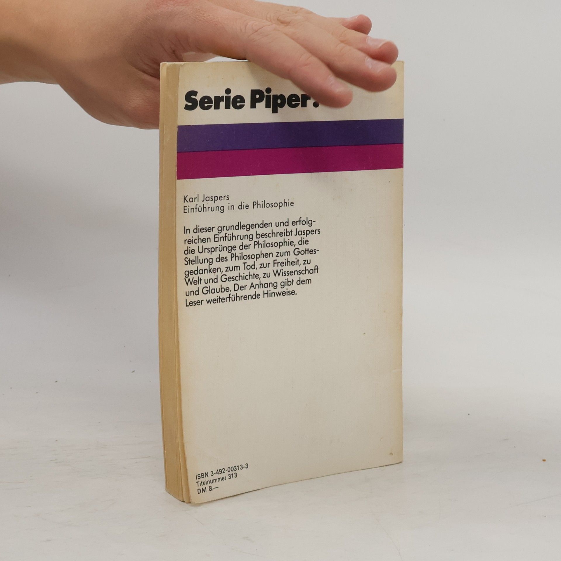 Karl Jaspers Einführung in d. Philosophie