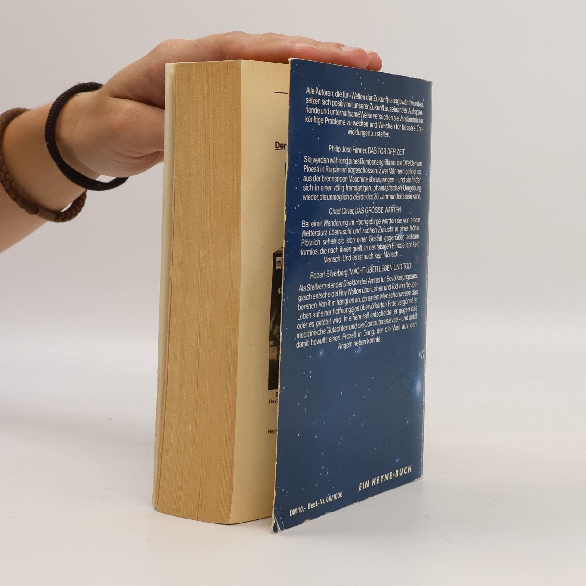 Wolfgang Jeschke Welten der Zukunft, Chroniken aus Raum und Zeit. Bd.6. Farmer 'Das Tor d. Zeit'; Oliver 'Das große Warten'; Silverberg 'Macht über Leben u. Tod'