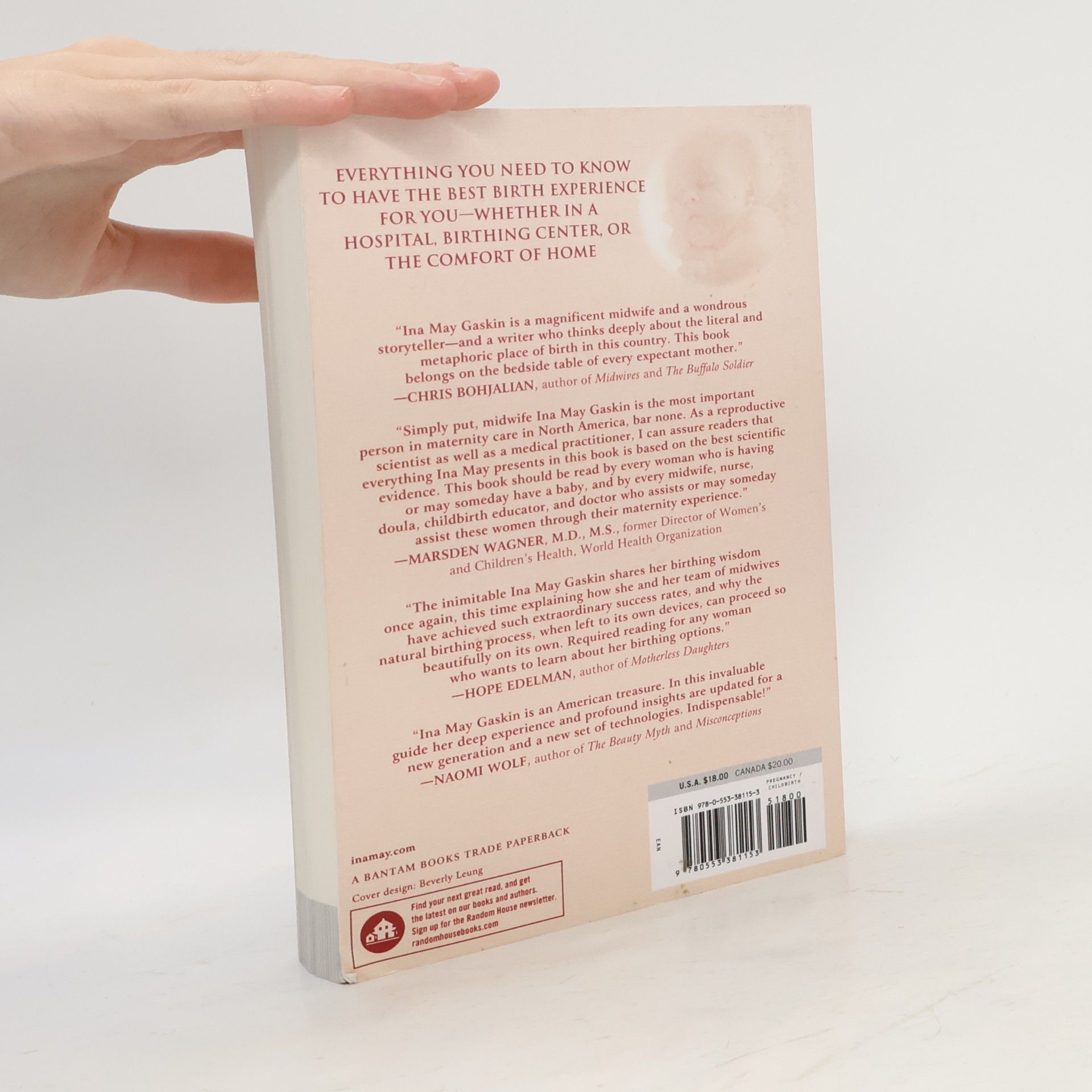 Ina May Gaskin Ina May's Guide to Childbirth