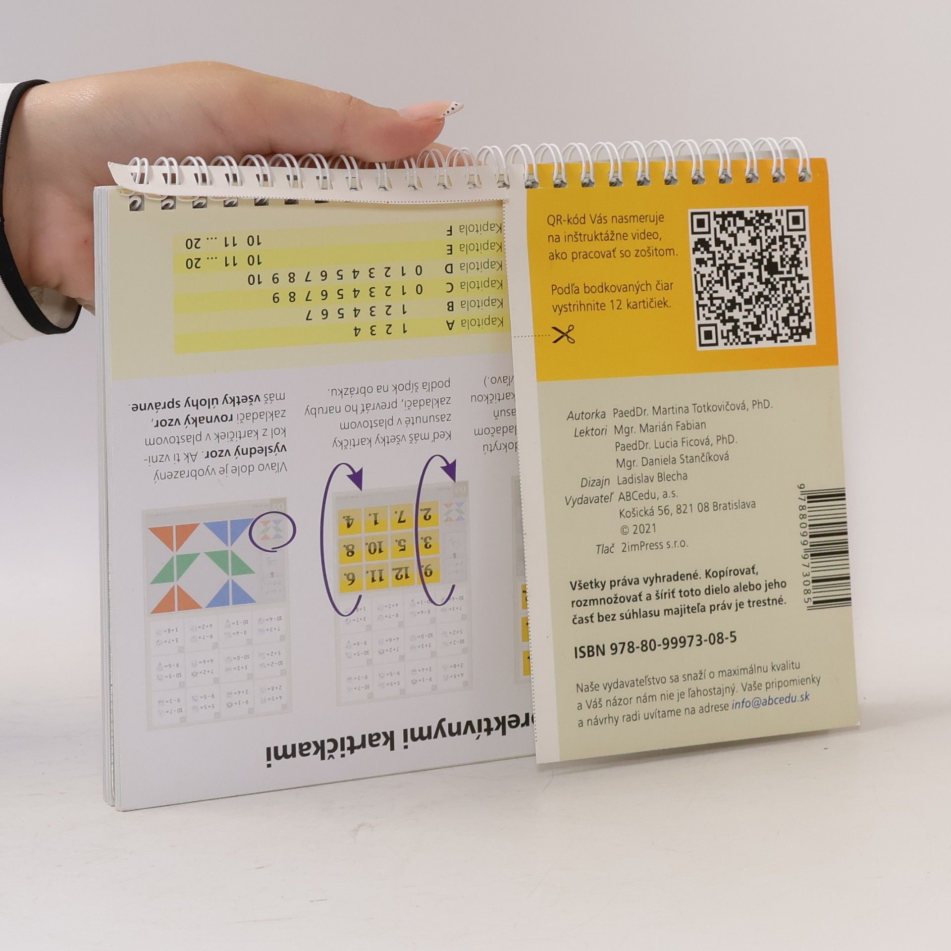 Martina Totkovičová Autokorektívne kartičky z matematiky - zošit A