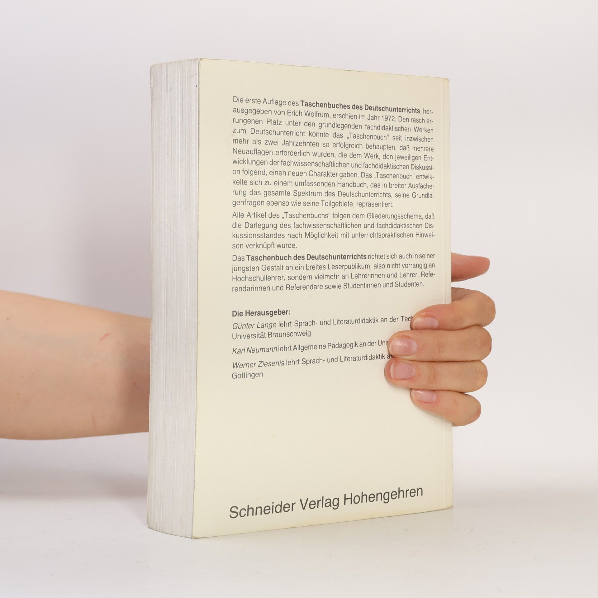 Günter Lange Taschenbuch des Deutschunterrichts