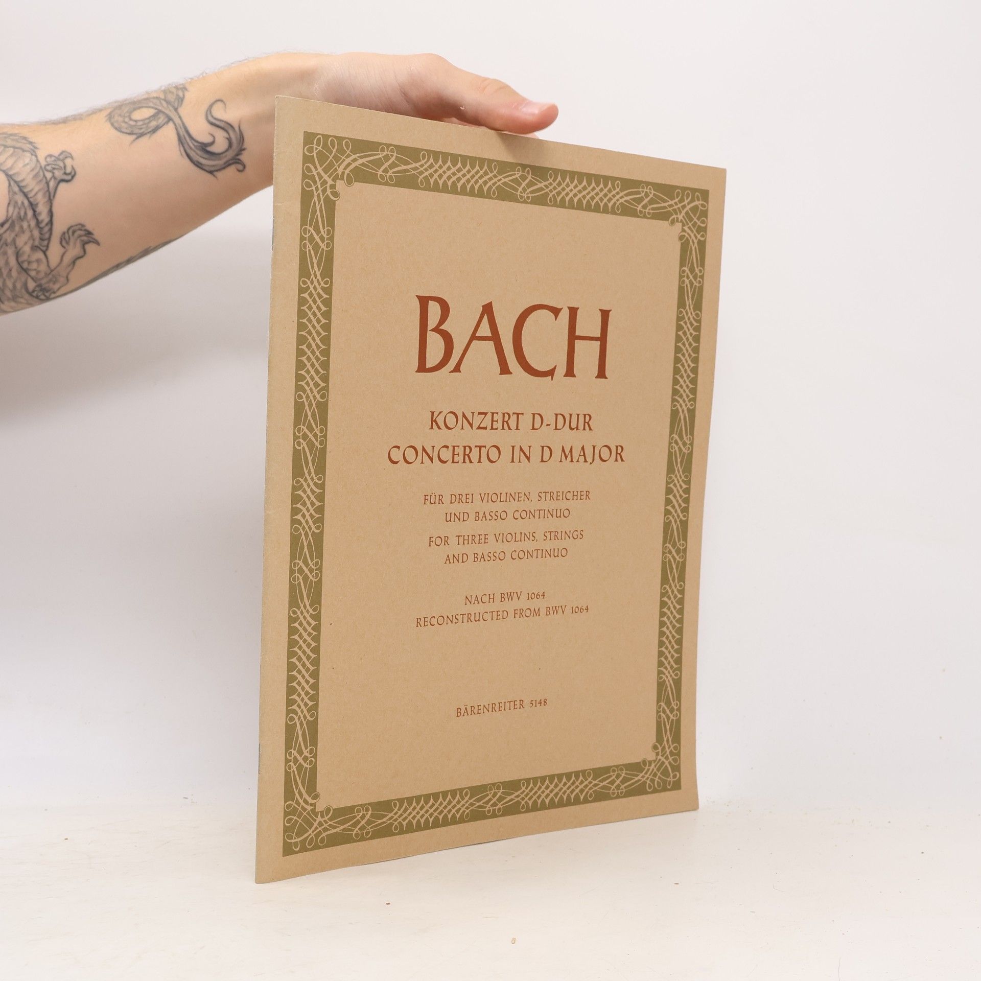 Edward Olleson Bach. Konzert D-Dur concerto in D Major