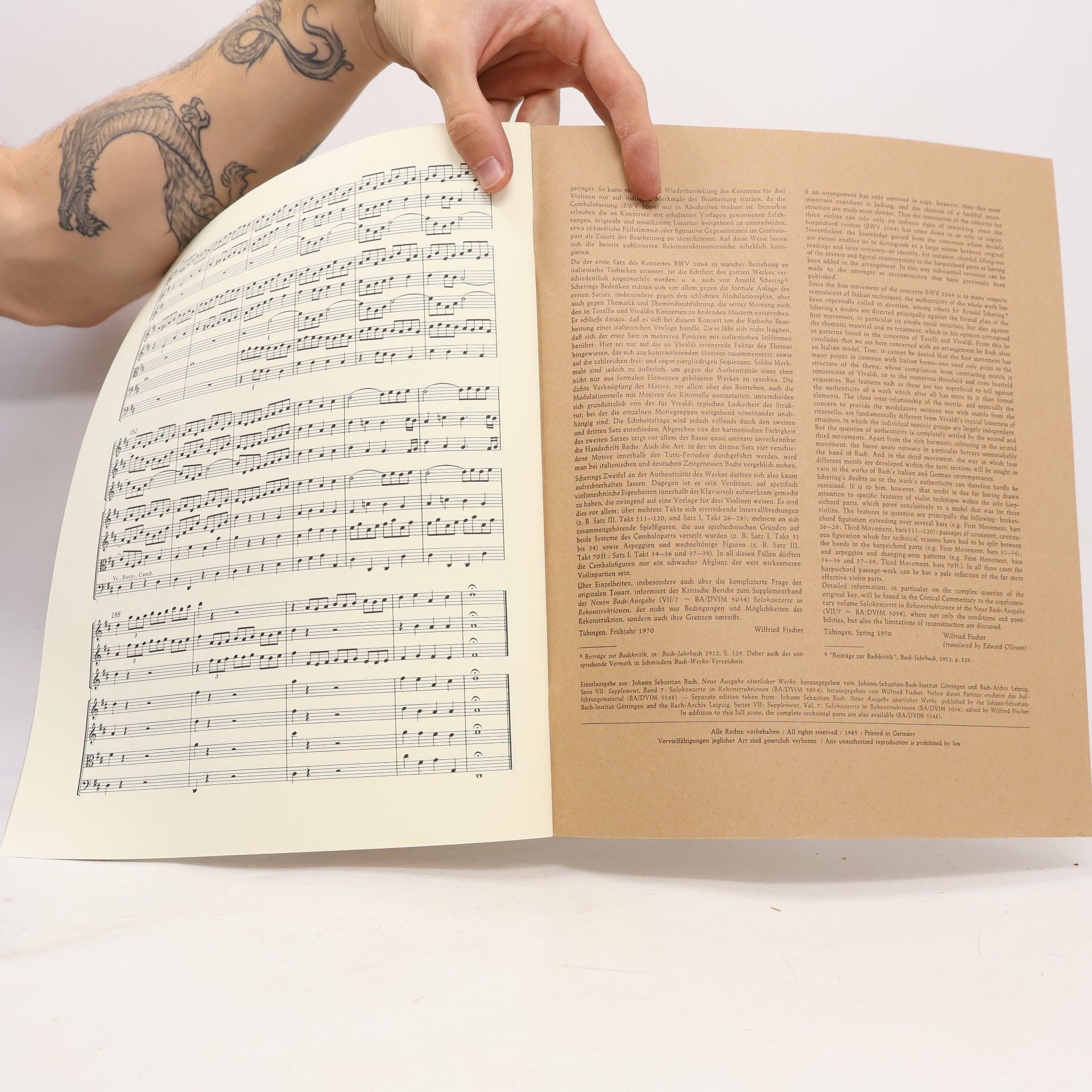 Bach Bach. Konzert D-Dur concerto in D Major