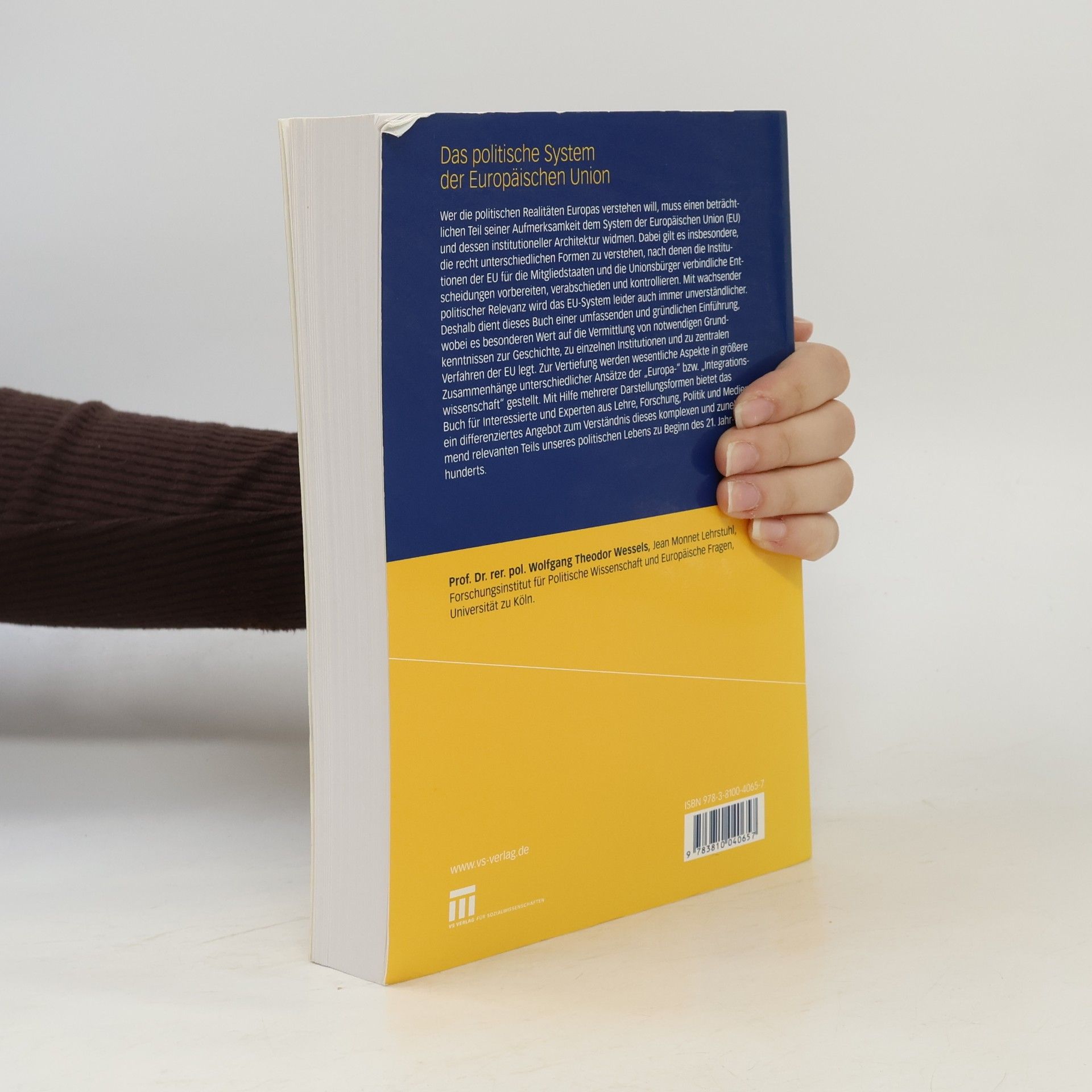 Wolfgang Wessels Das politische System der Europäischen Union