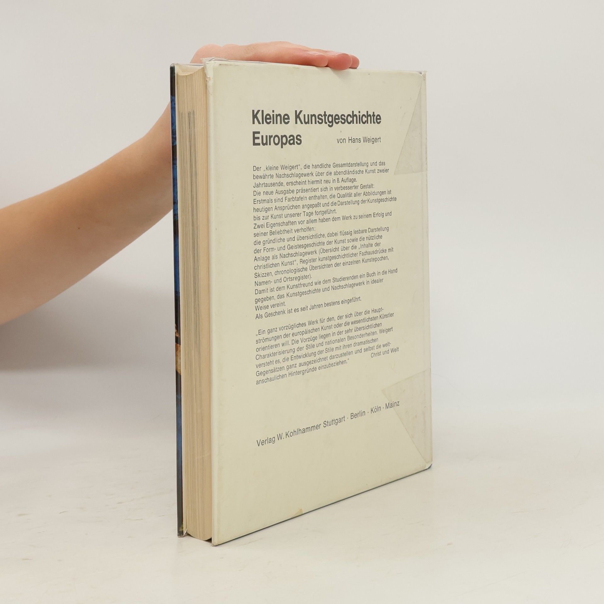 Hans Weigert Kleine Kunstgeschichte Europas