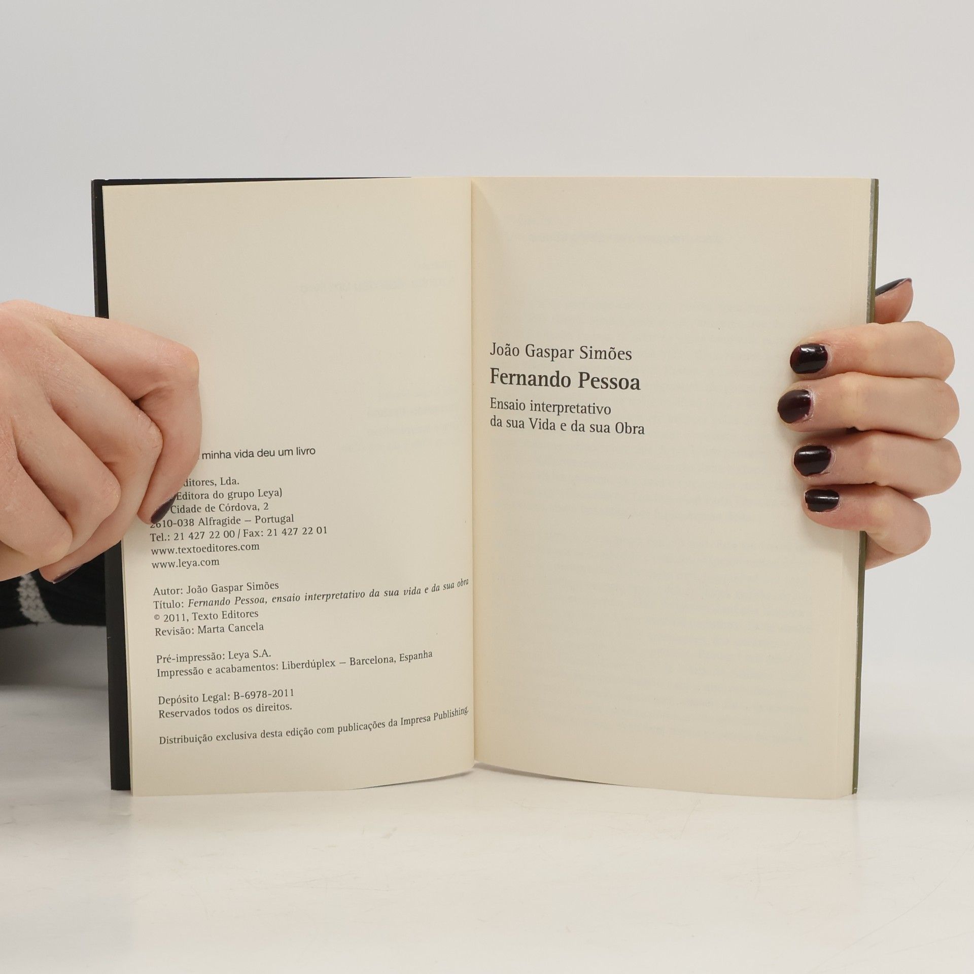 Fernando Pessoa A Minha Vida Deu um Livro