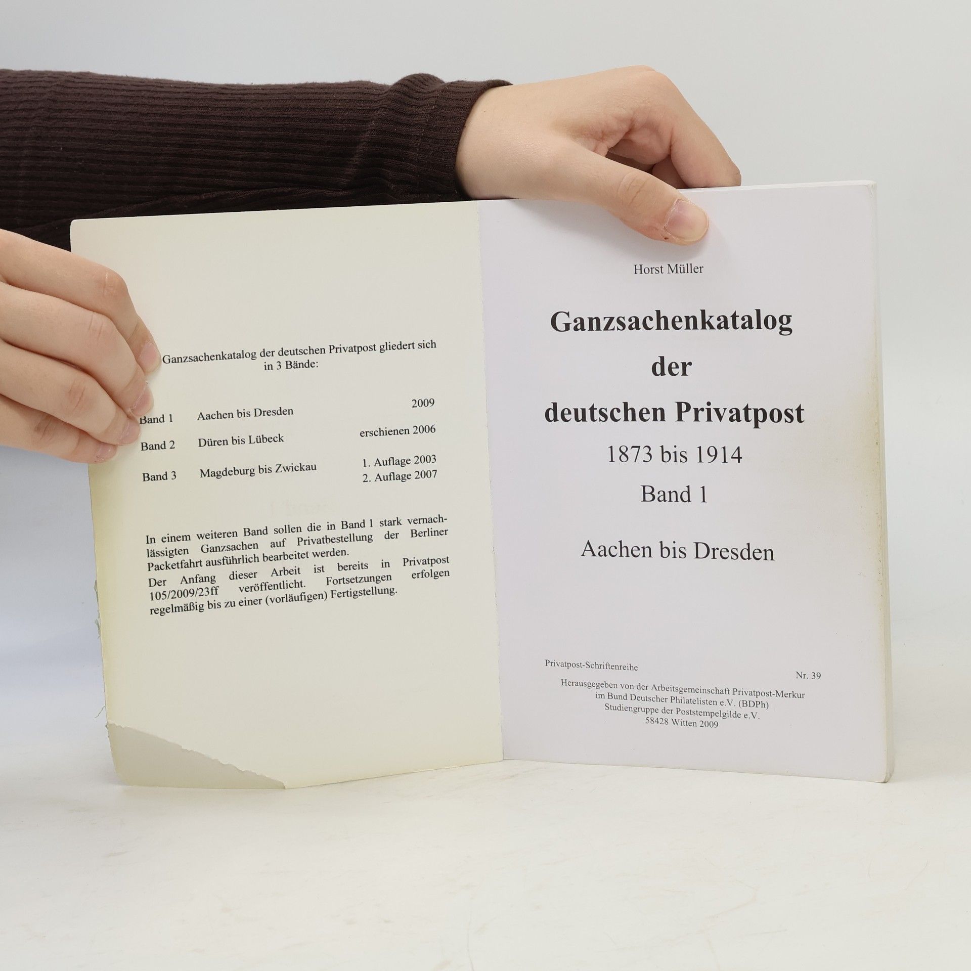 Horst Müller Ganzsachenkatalog der deutschen Privatpost 1873 bis 1914