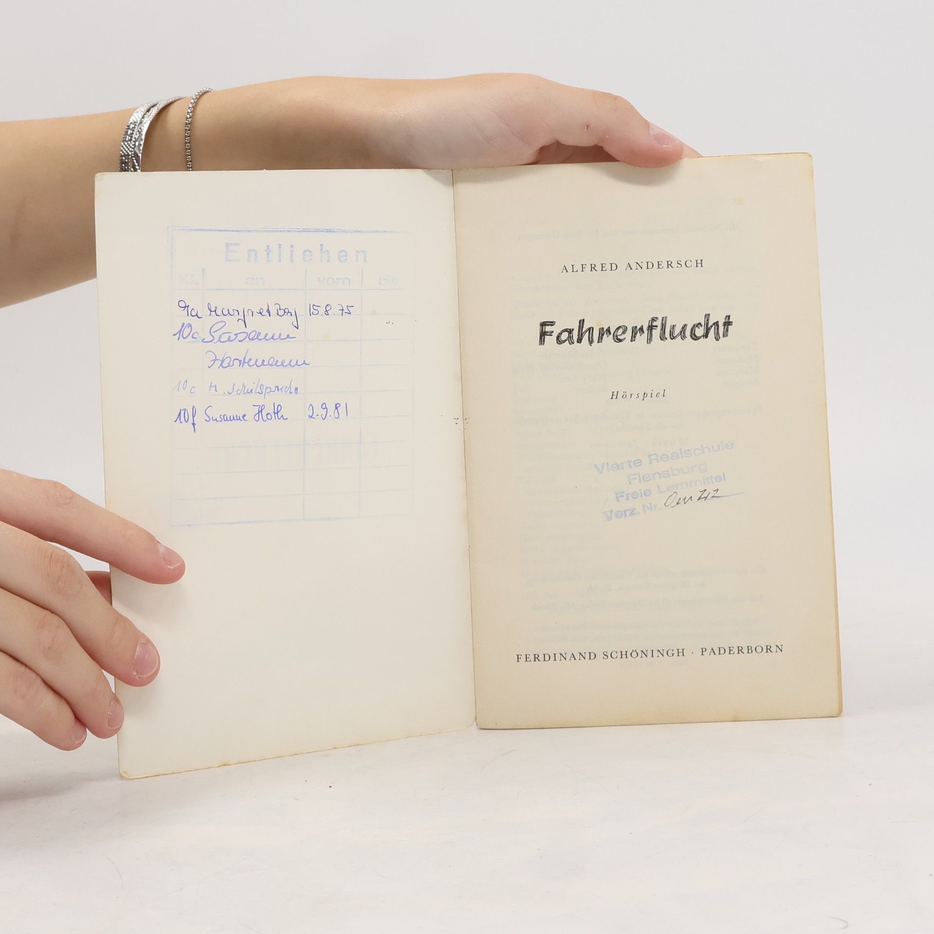 Alfred Andersch Fahrerflucht. Lernmaterialien zum Hörspiel.