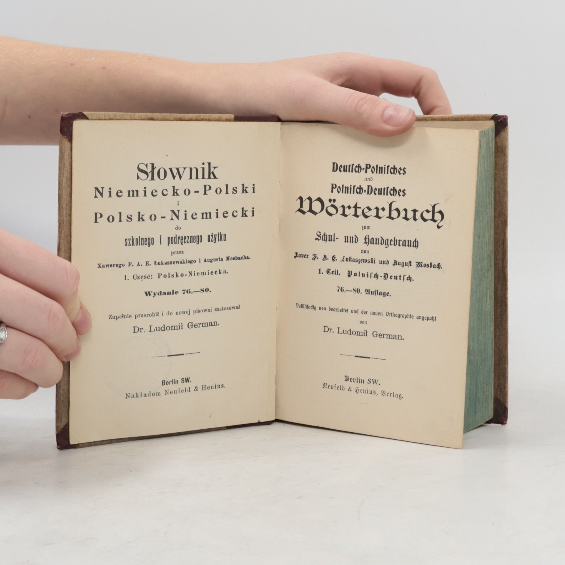 Łukaszewski Słownik niemiecko-polski i polsko-niemiecki. Deutsch-Polnisches und Polnisch-Deutsches Wörterbuch