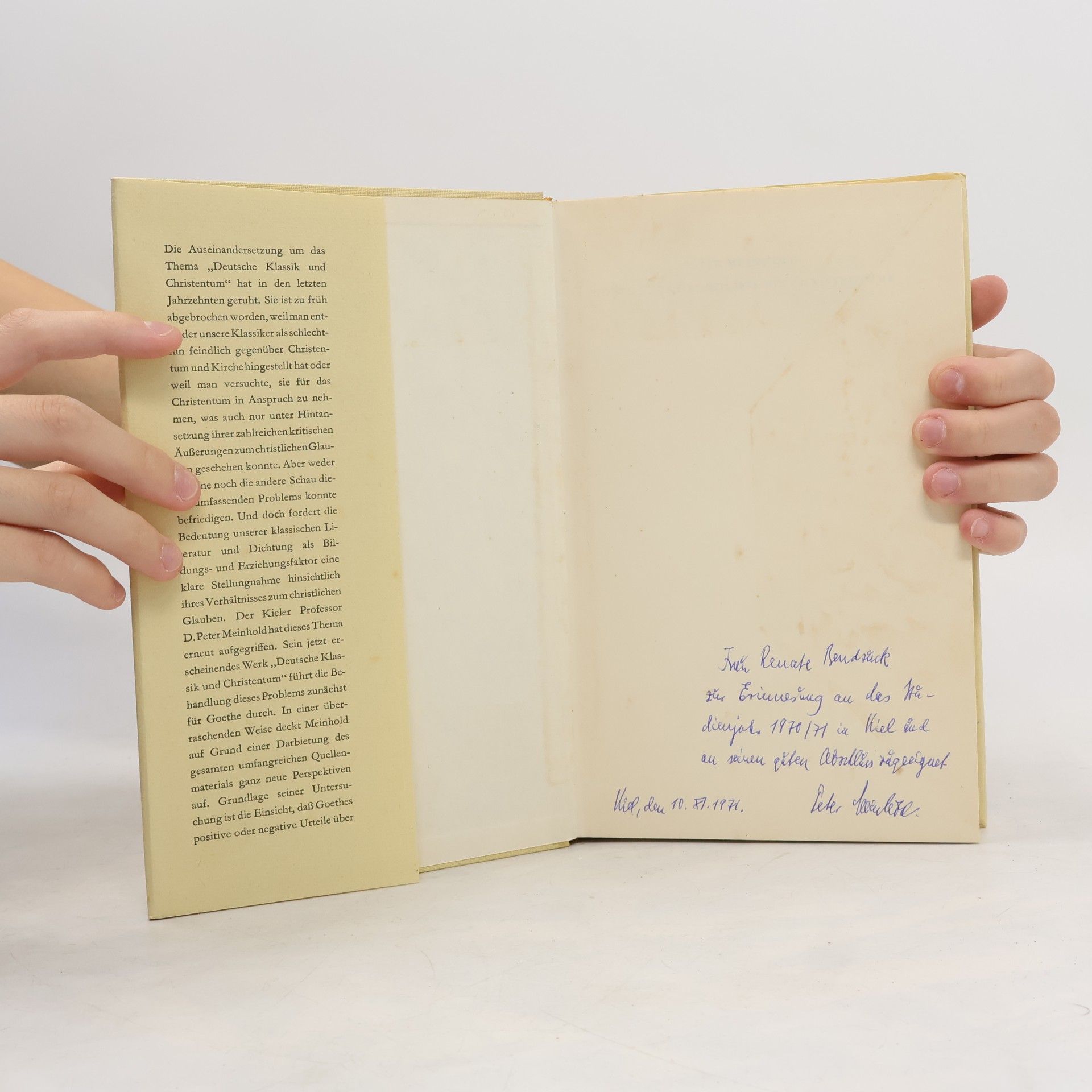 Peter Meinhold Goethe zur Geschichte des Christentums