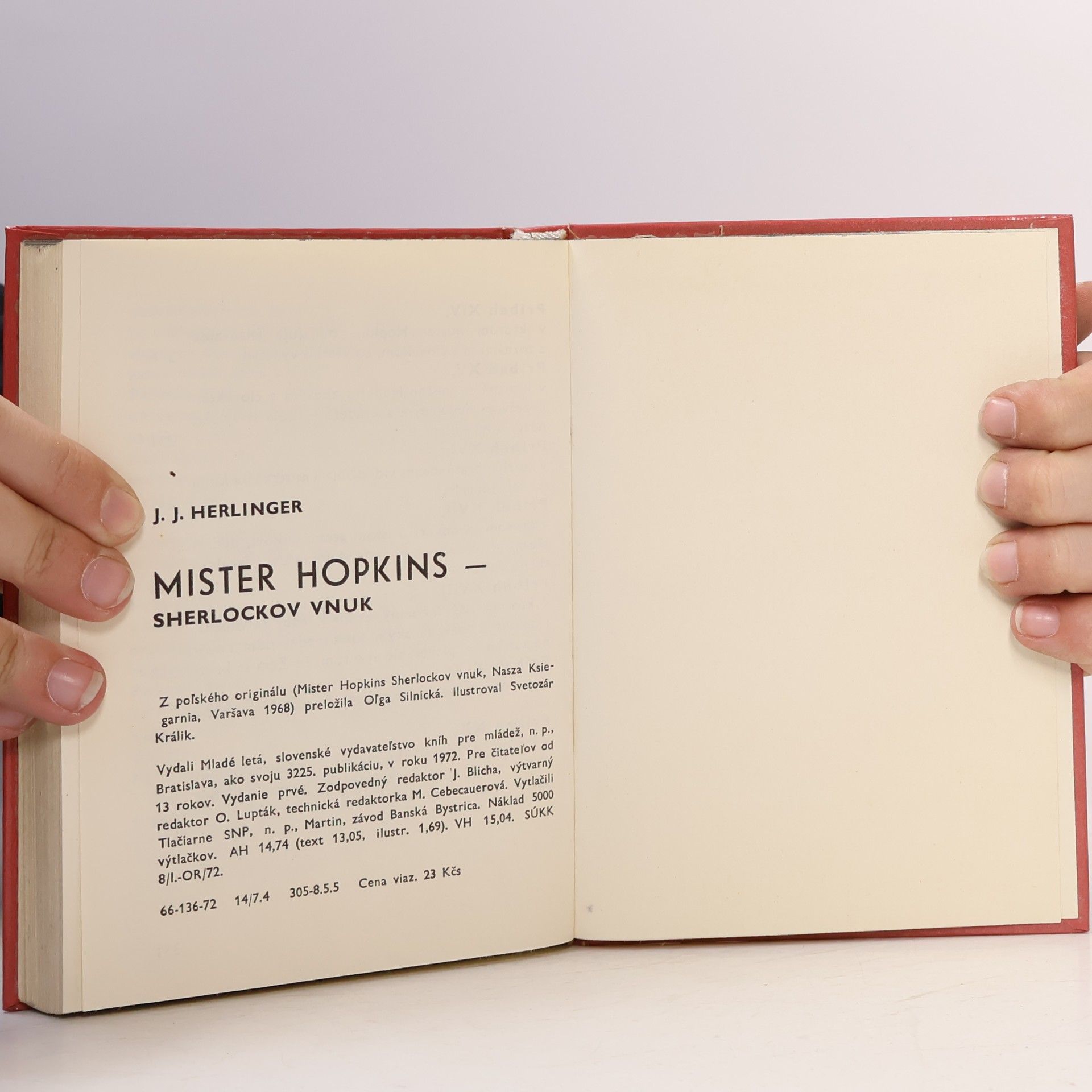 J.J. Herlinger Mister Hopkins - Sherlockov vnuk